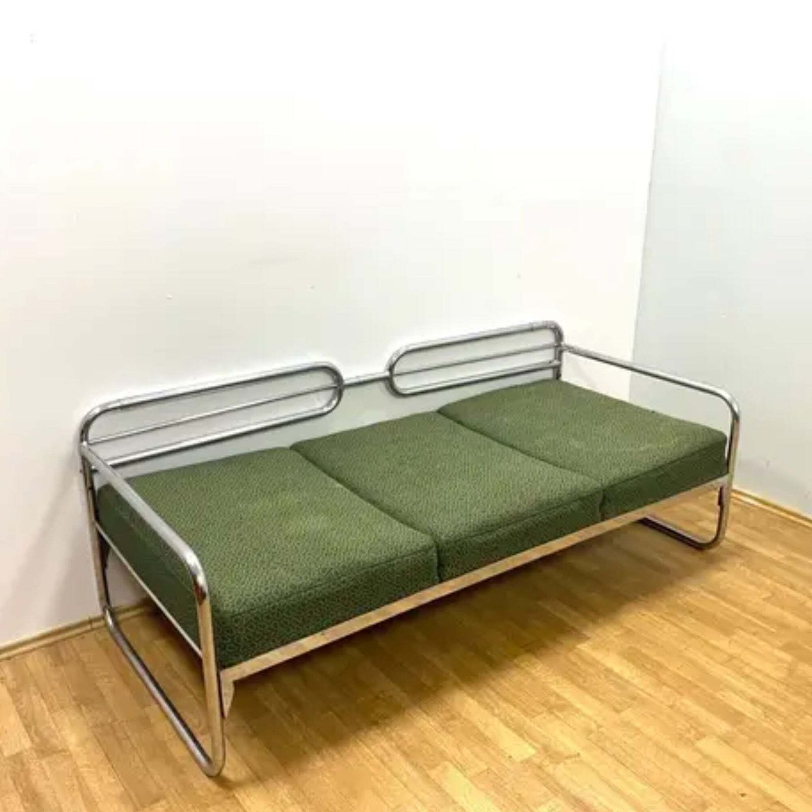 Bauhaus Chromen Sofa Van Slezák, Tsjecho Slowakije, Jaren 1930 photo buy