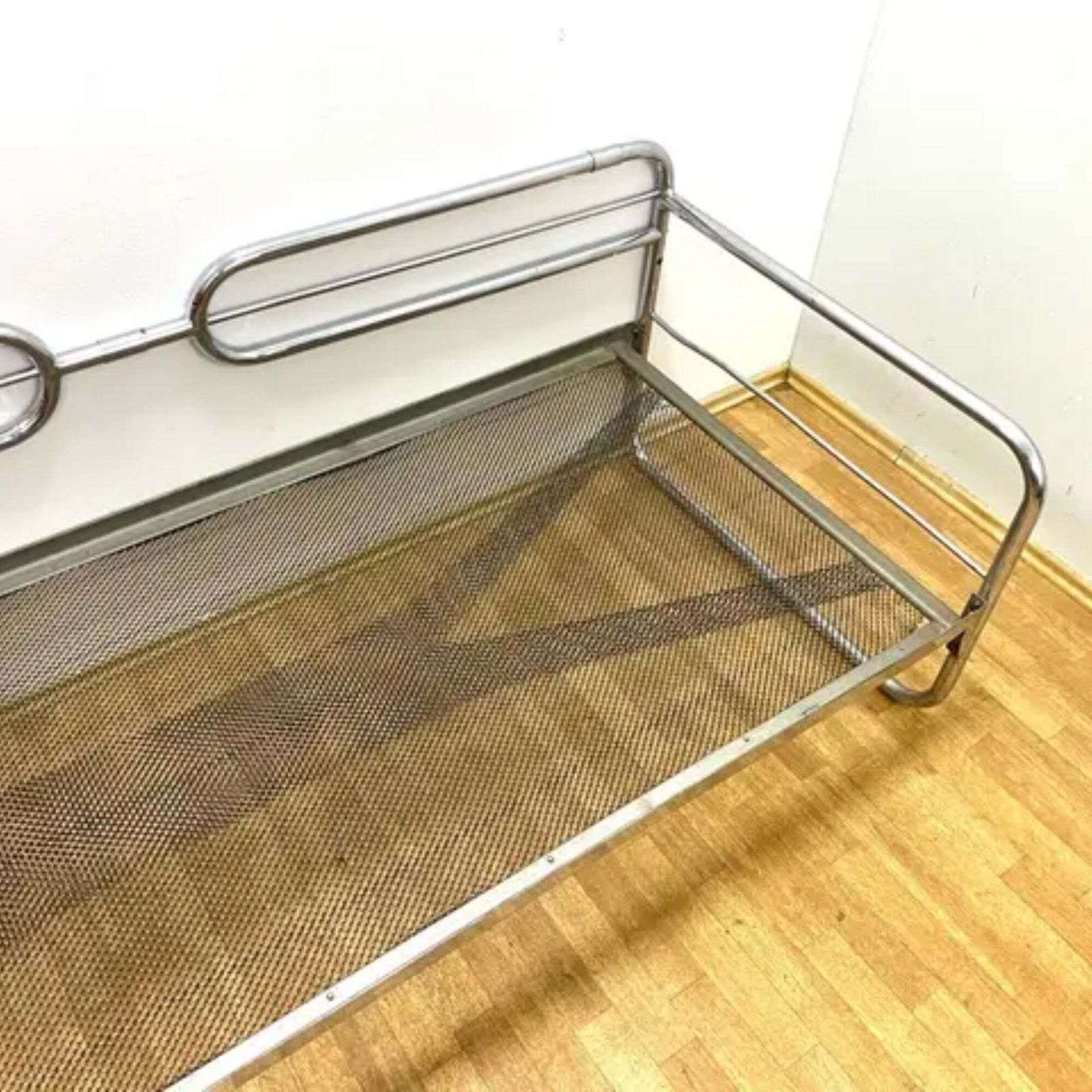 photo furniture Bauhaus Chromen Sofa Van Slezák, Tsjecho Slowakije, Jaren 1930