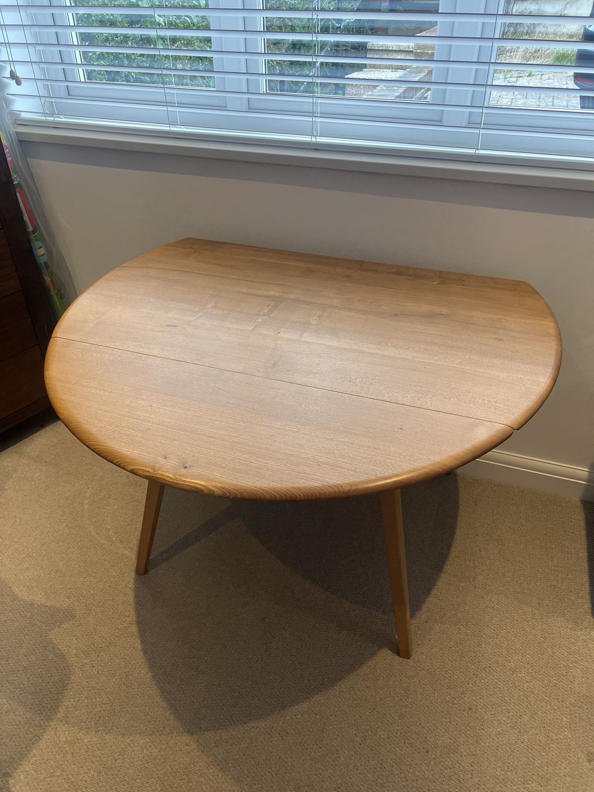 Original 1969s Ercol Windsor Drop Leaf Dining Table photo vinterior