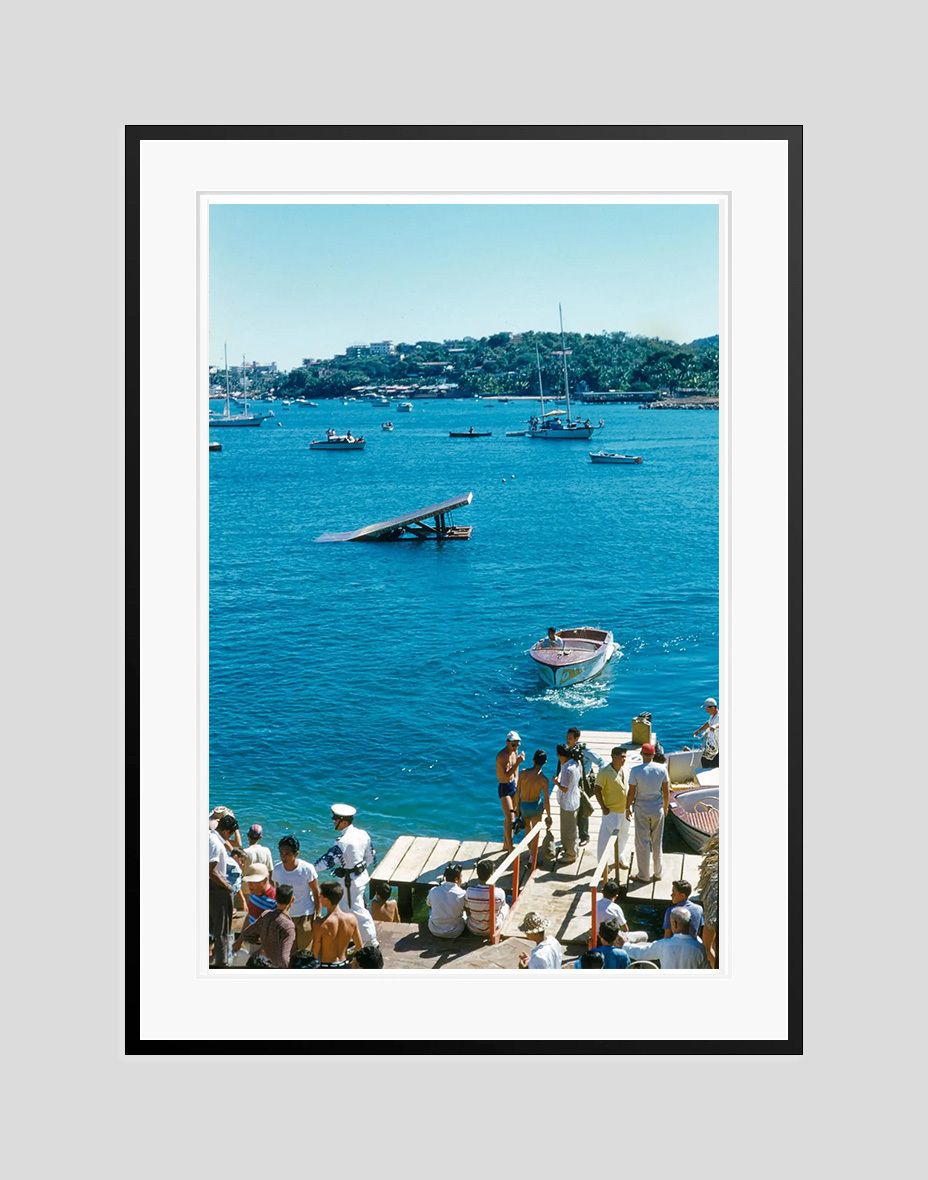 Toni Frissell 'Acapulco Scene' Archival Pigment Print Framed In Black photo furniture