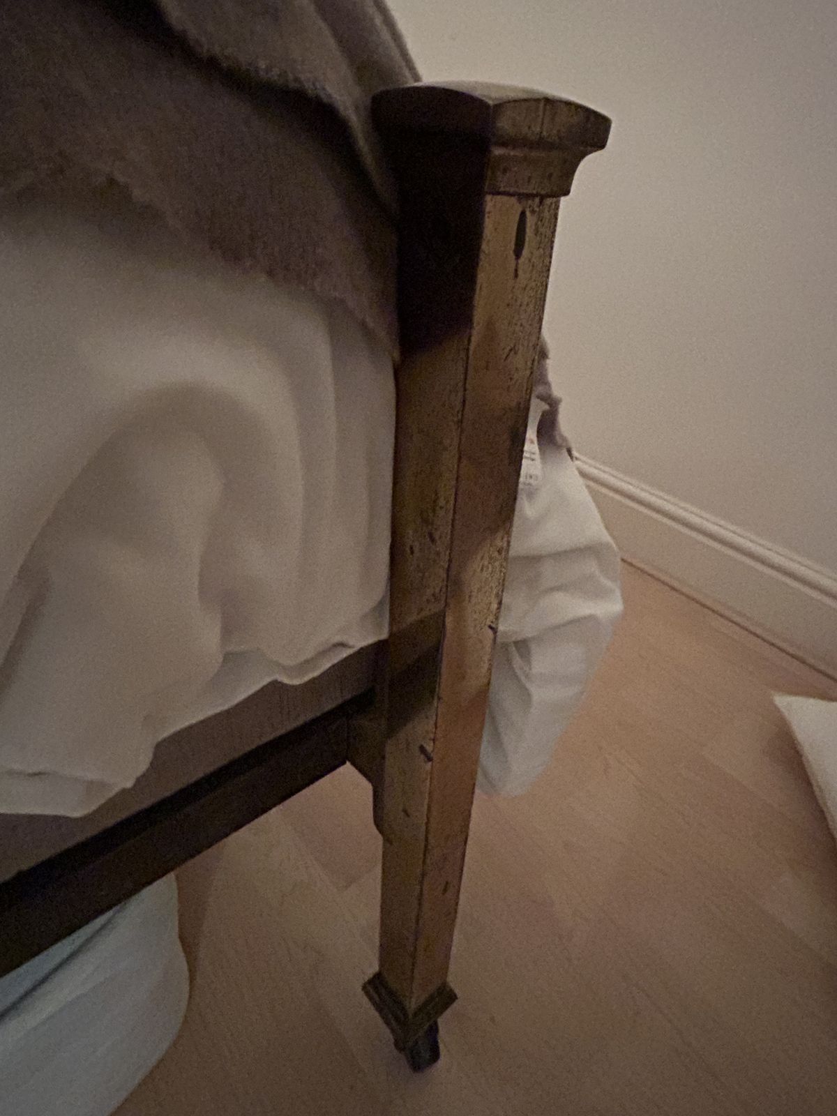 51.0 Antique Brass Double Bed And Mattress photo