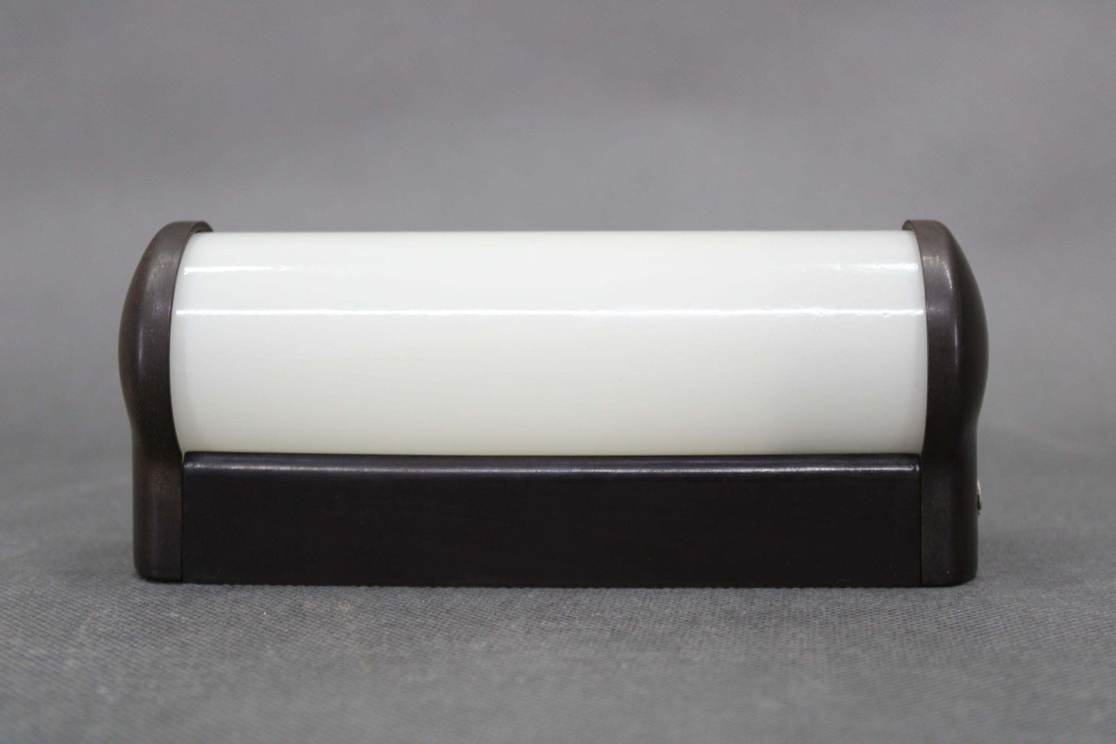 Tsjechoslowaaks Art Deco Buisvormige Wandlamp Met Melkglas, Jaren 1940 photo for sale