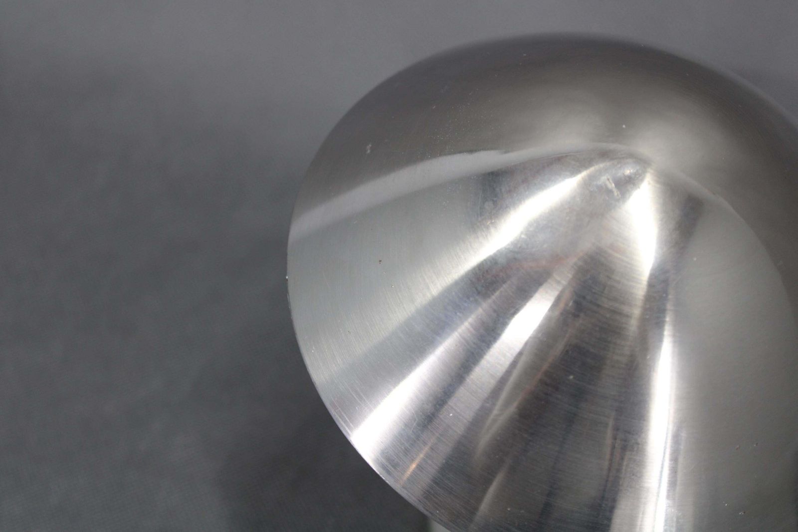 Czechoslovak Art Deco Chrome Table Lamp With Metal Shade, 1930s photo vinterior