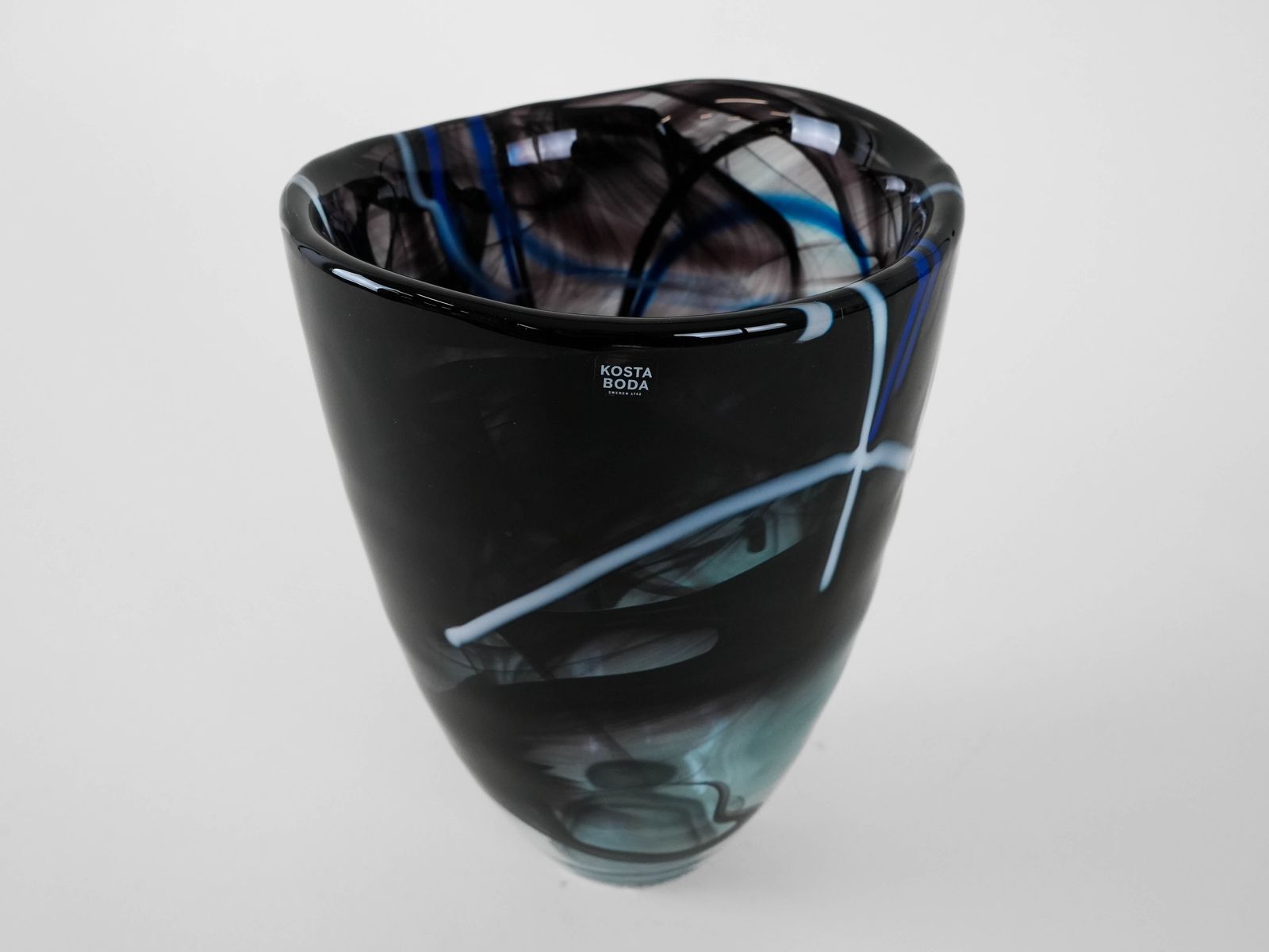 Glass Vase, Swedish Design, 1980s, Manufacturer: Kosta Boda, Designer: Anna Ehrner photo buy