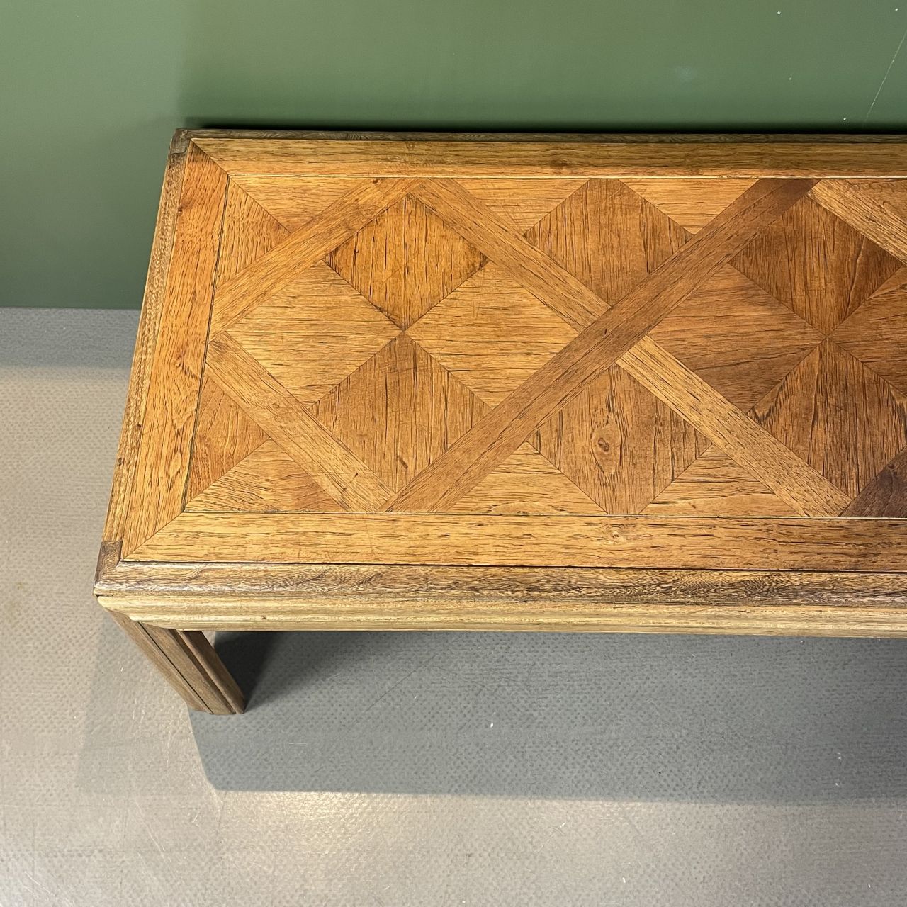 1980s Lane Altavista Parquet Cedar Coffee Table photo for sale