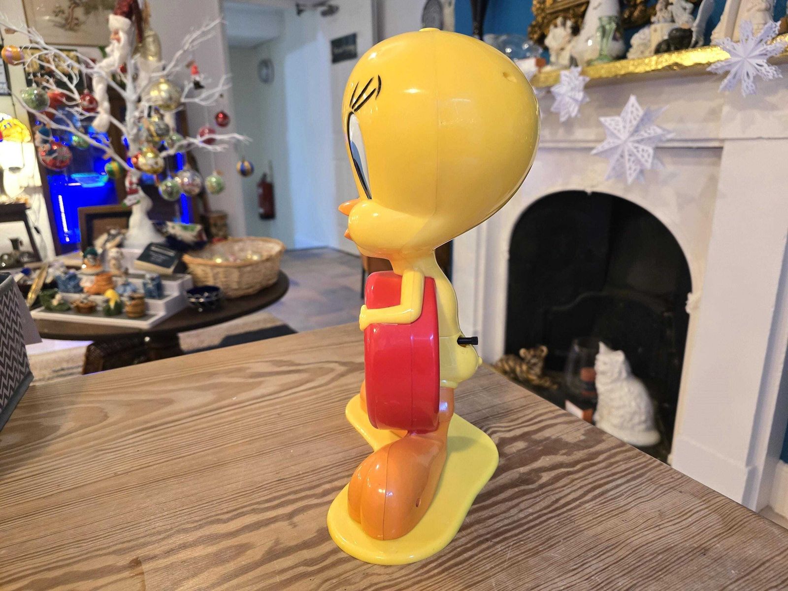 Vintage Tweety Pie Alarm Clock   Looney Tunes 1980s Bird Alarm Clock   Working photo for sale