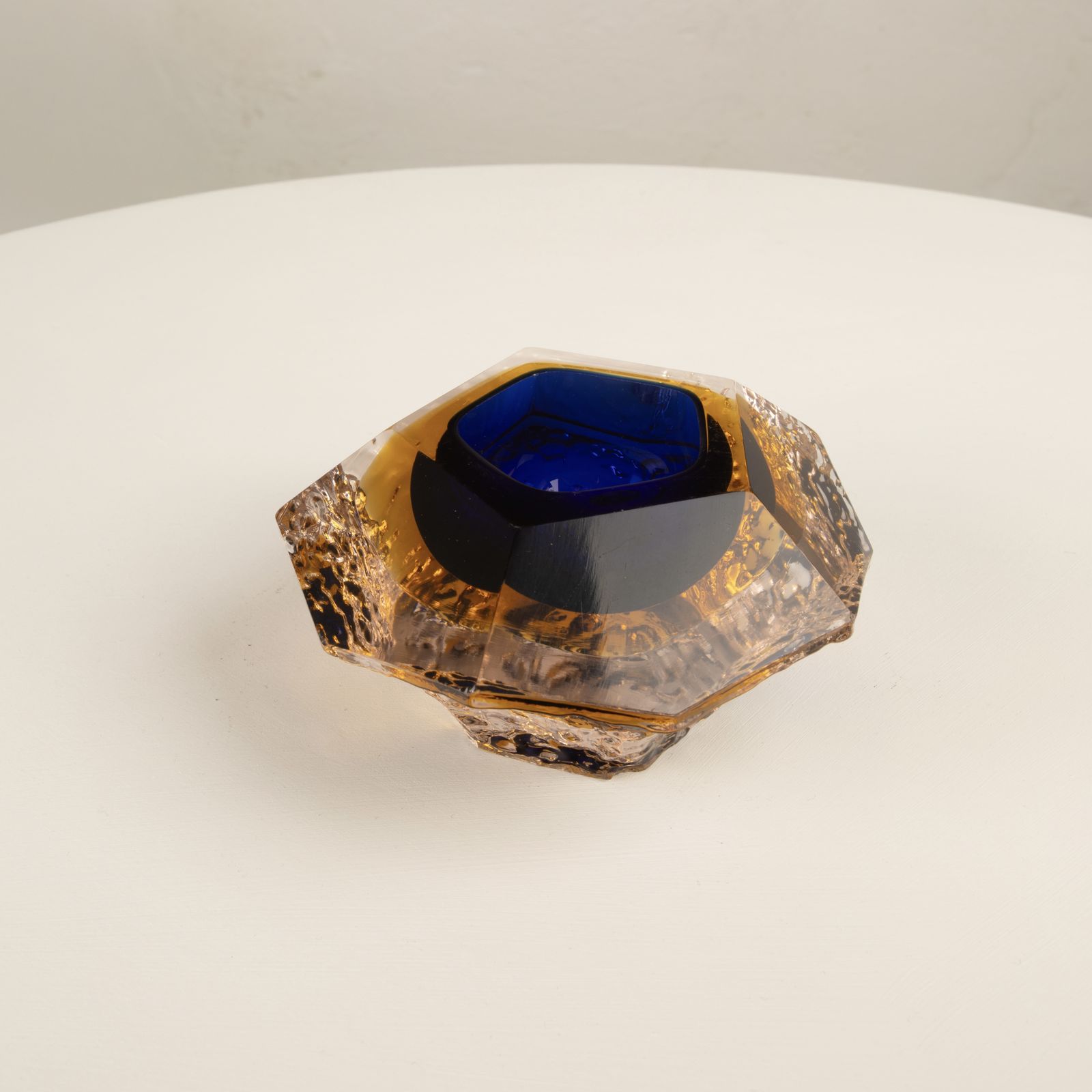 Sculptural Ashtray In Submerged Glass By Gianfranco Mandruzzato, Murano, 1970 photo buy