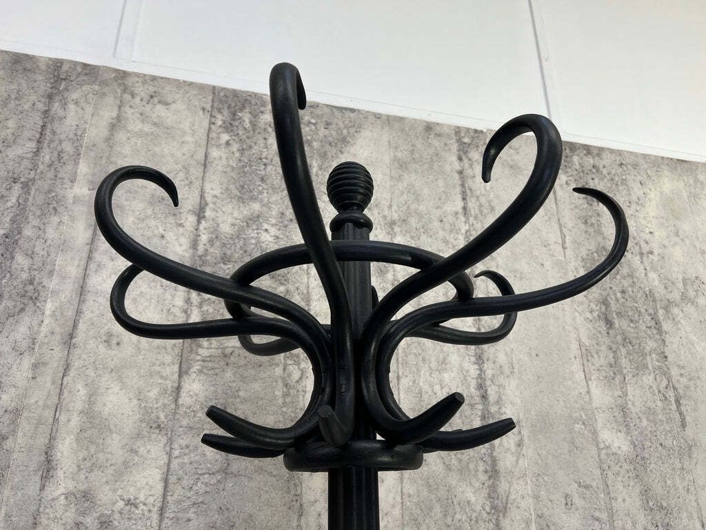 Black Bentwood Bistro Porte Manteau / Coat Stand photo Furniture
