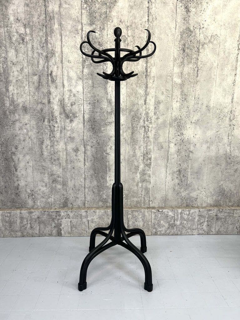 Black Bentwood Bistro Porte Manteau / Coat Stand photo vintage