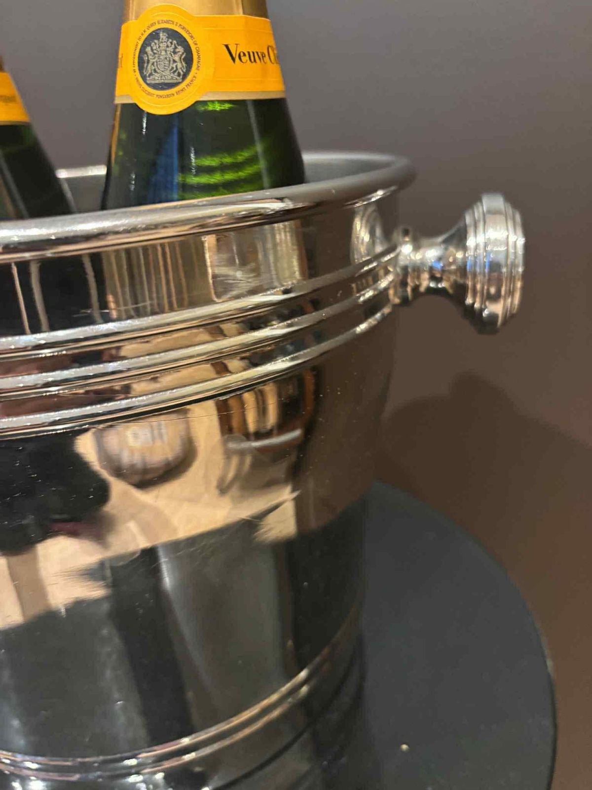 Vintage Champagne Bucket: Stainless Steel 2 Bottle Wine Chiller photo Home Decor