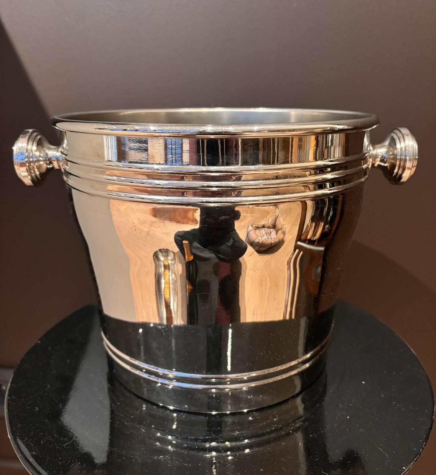 photo furniture Vintage Champagne Bucket: Stainless Steel 2 Bottle Wine Chiller