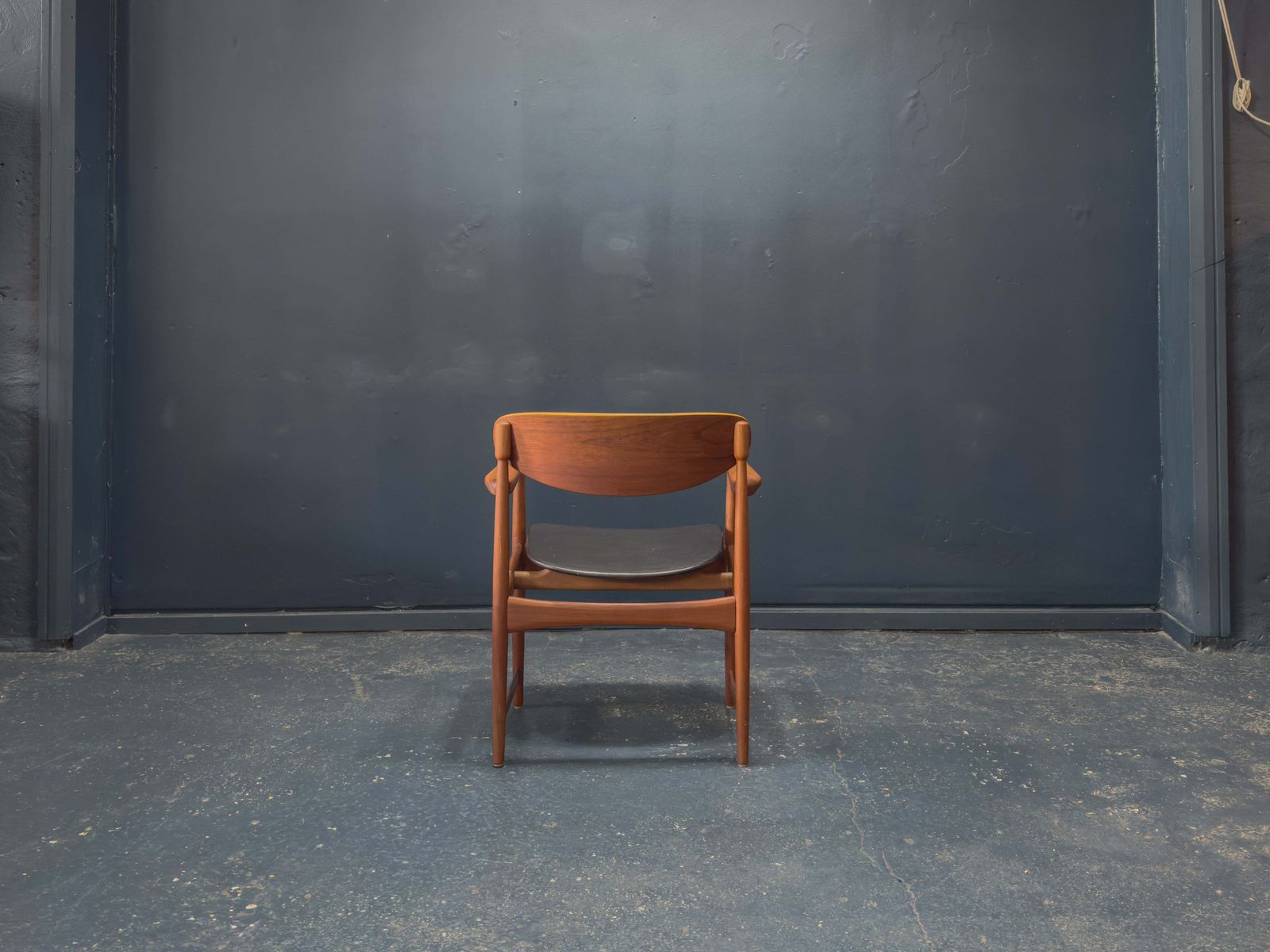 Teak And Leather Chair By Arne Hovmand Olsen photo Furniture