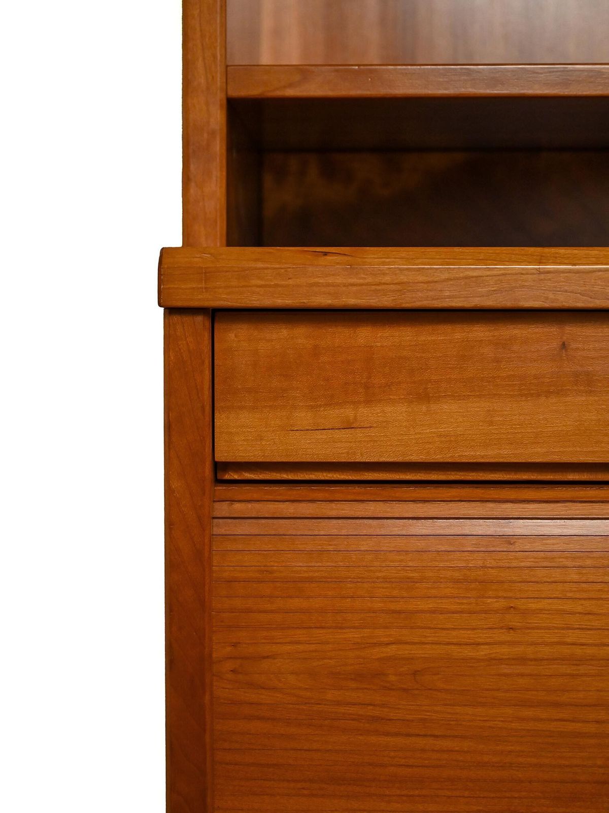 Scandinavian Bookcase With Sideboard And Open Shelves, 1940s/50s photo vinterior