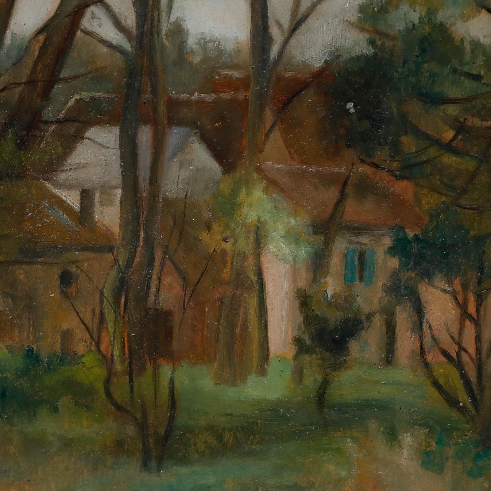 Maurice Mourlot (1906 1983) Mid 20th Century Oil, Trees In Winter photo Art