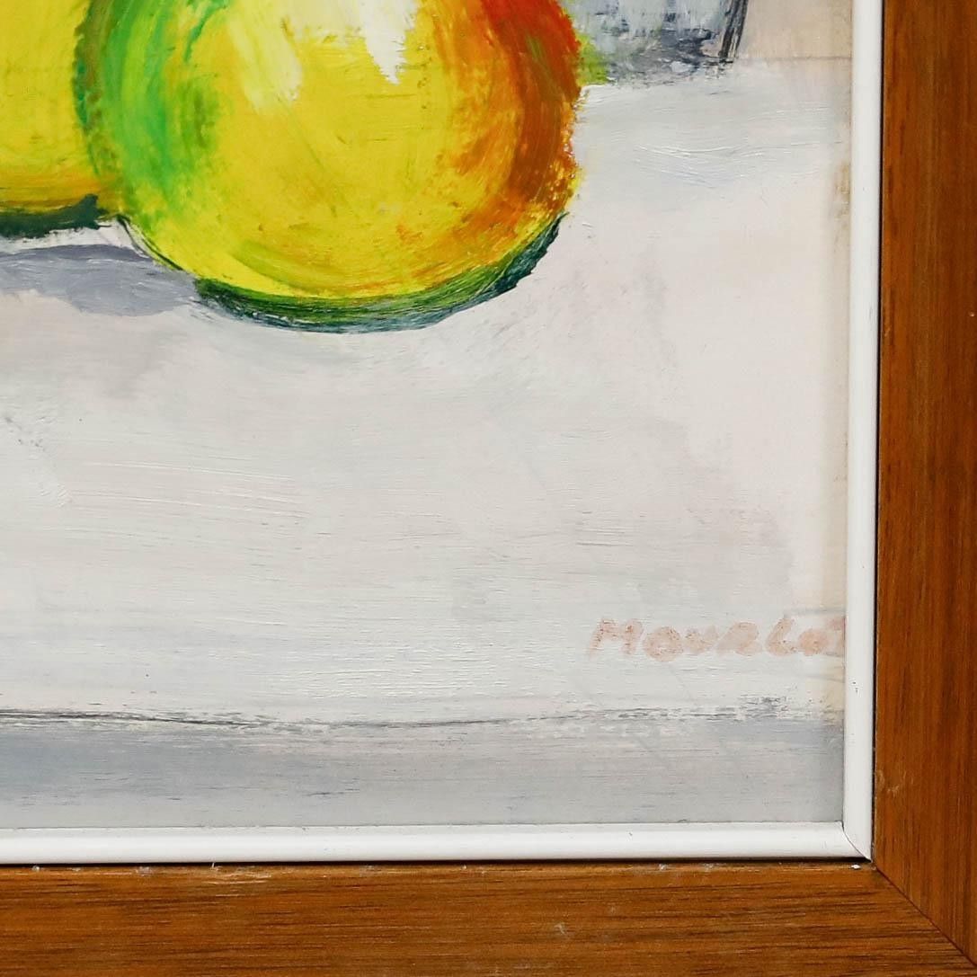 Maurice Mourlot (1906 1983) Framed 20th Century Oil, Cognac And Apples photo vinterior