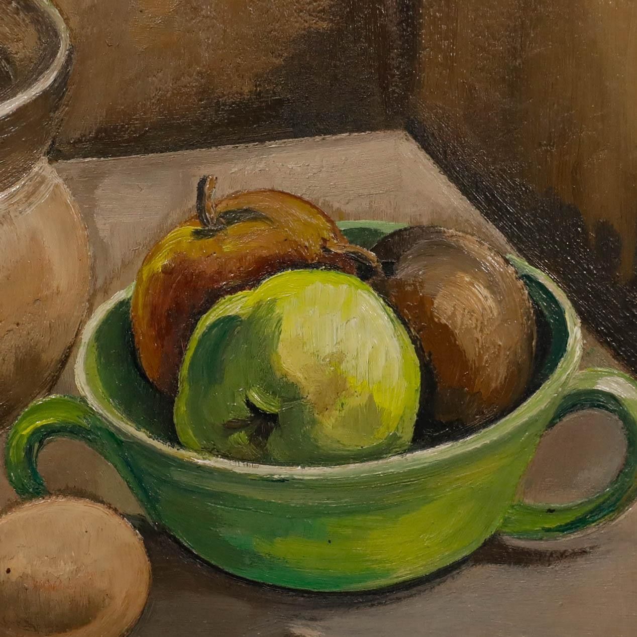Maurice Mourlot (1906 1983) Framed Oil, Still Life With Onions & Eggs photo 350.0