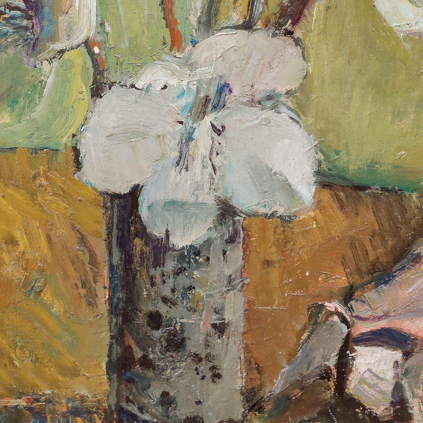 Charles Betremieux (1919 1997) Mid 20th Century Oil, Orchids And Shell photo 495.0