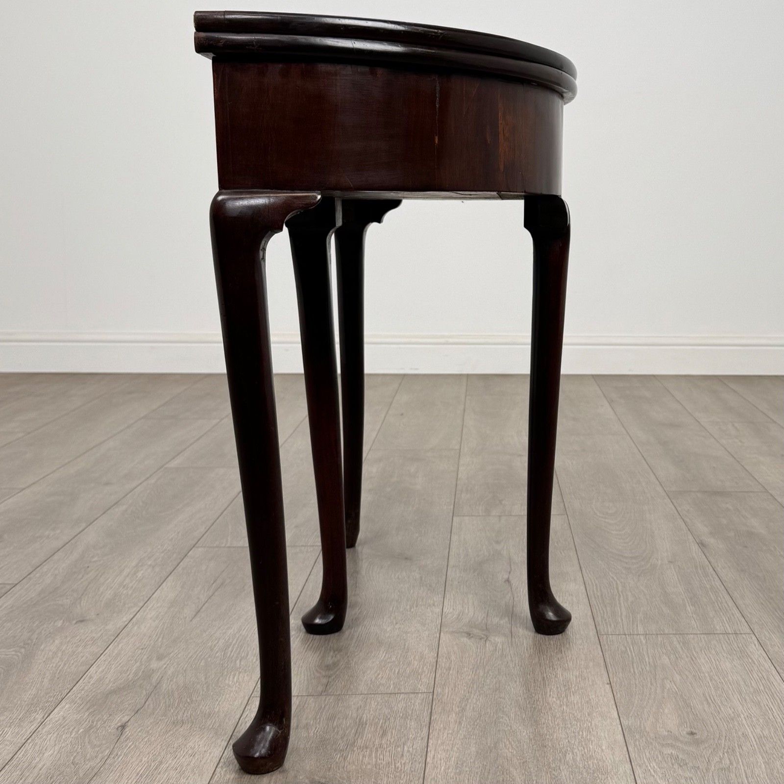 Antique 18th Century Demi Lune Card Table In Mahogany photo buy