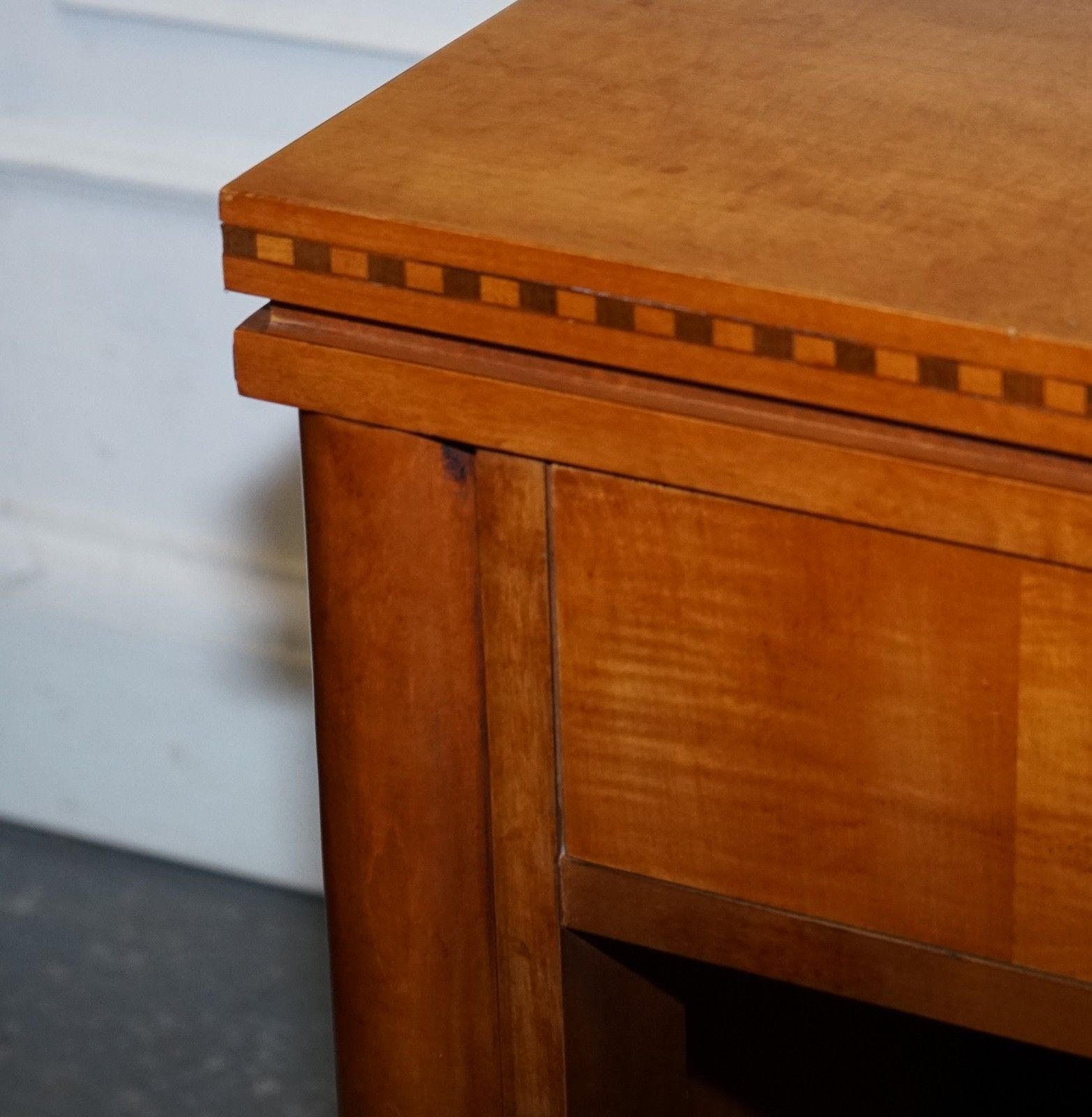 Pair Of American Hickory White Genesis Biedermeier Nightstands Bedside Tables photo buy
