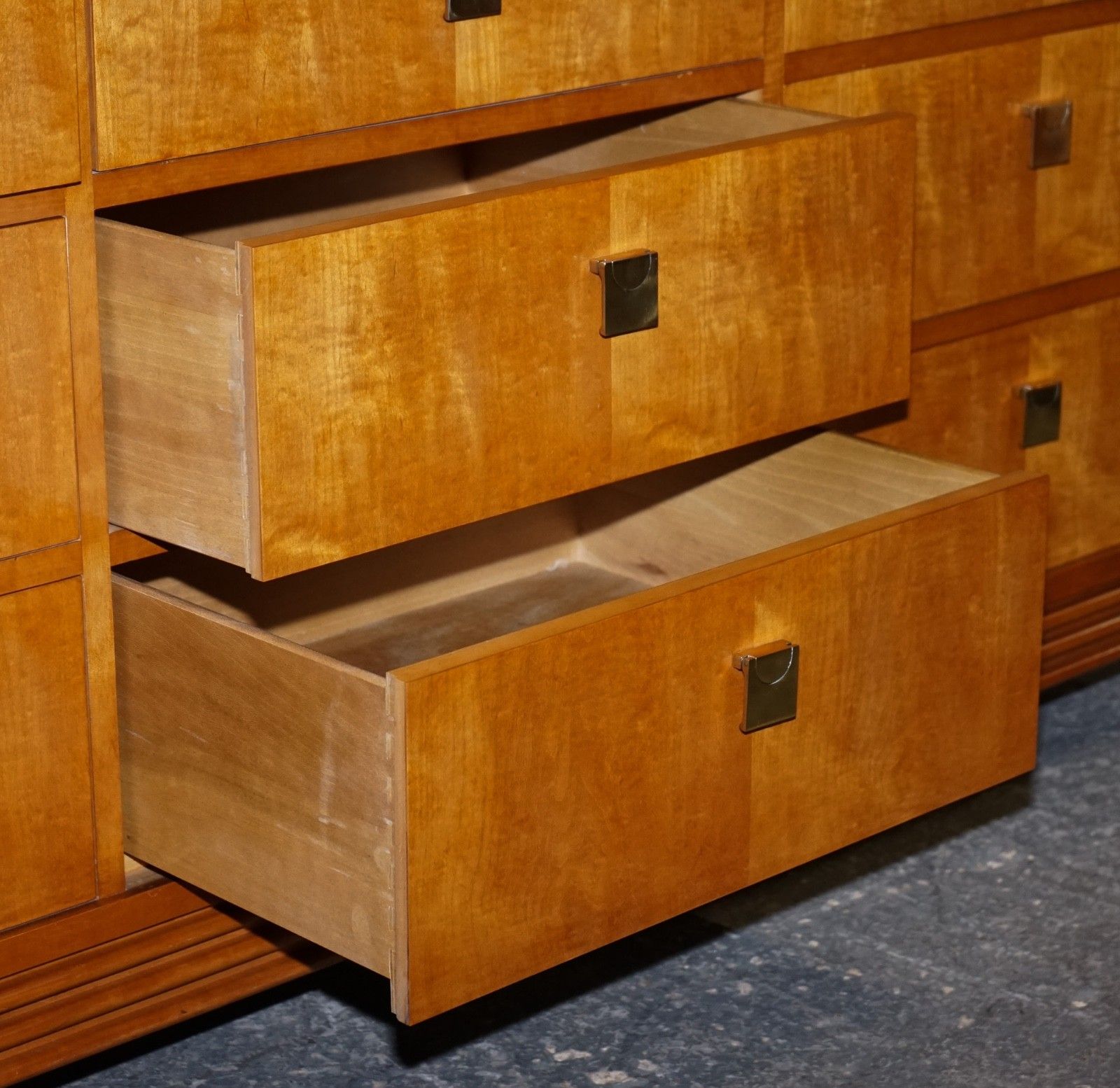 photo for sale American Hickory White Genesis Biedermeier Dresser Sideboard Bank Of Drawers
