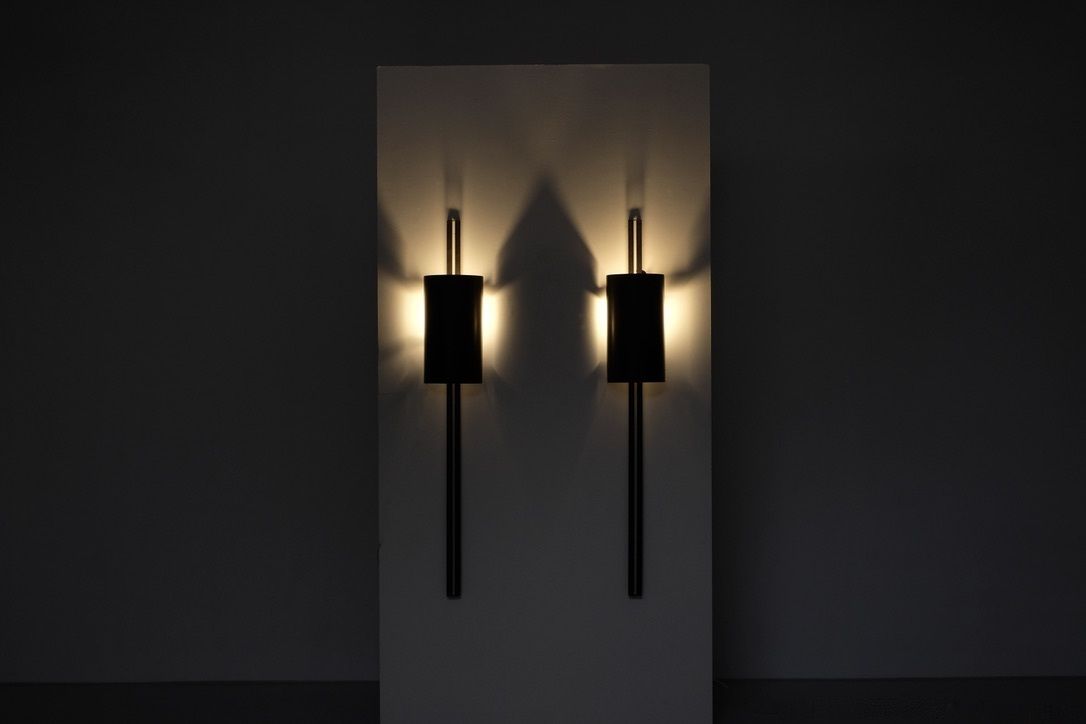 Pair Of Wall Light " Monza " By Franck Robichez For Dritsh, Paris 1990s. photo furniture