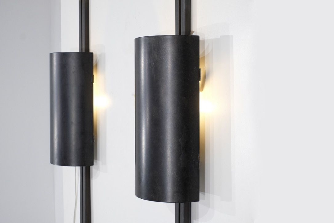 Lighting Pair Of Wall Light " Monza " By Franck Robichez For Dritsh, Paris 1990s. photo