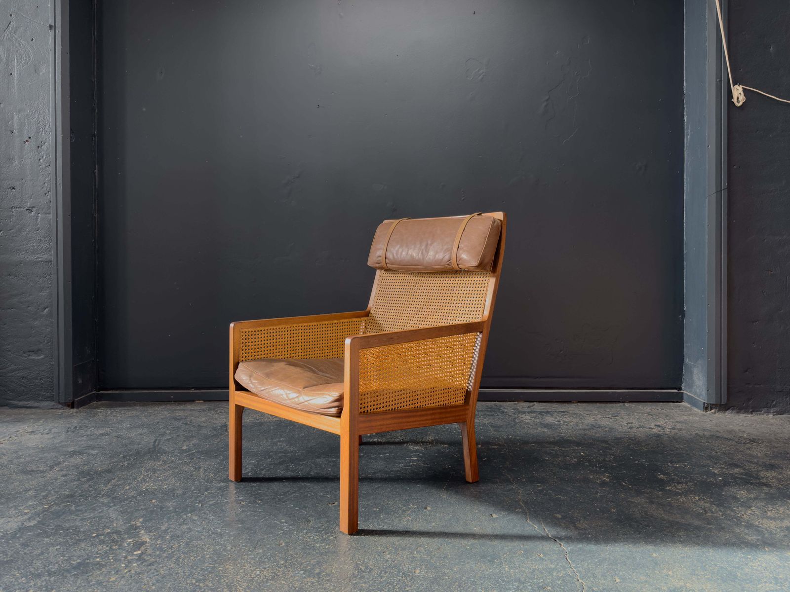 Bernt Petersen Rattan Leather Armchair photo furniture