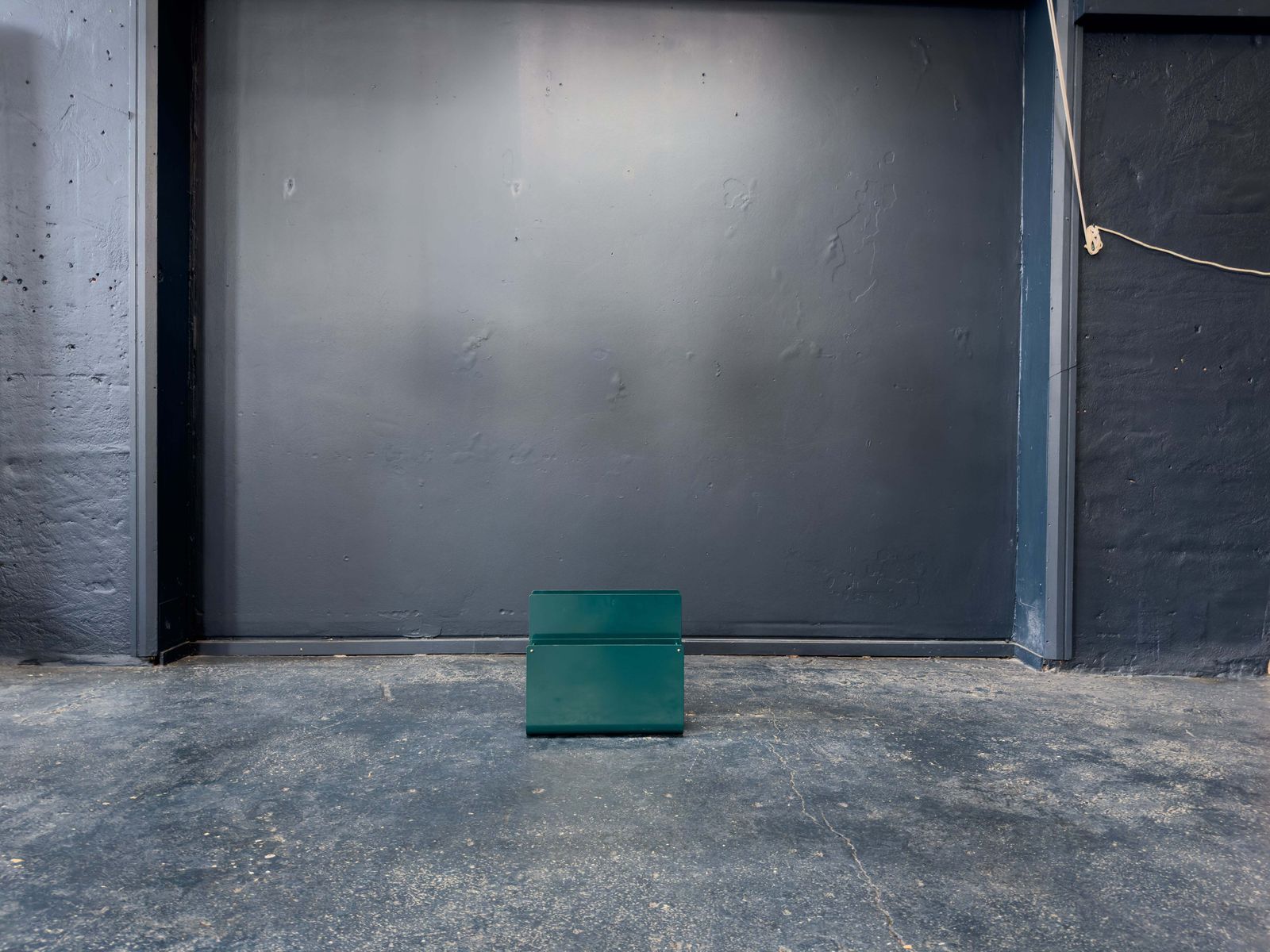 Teal Metal Magazine Rack photo for sale