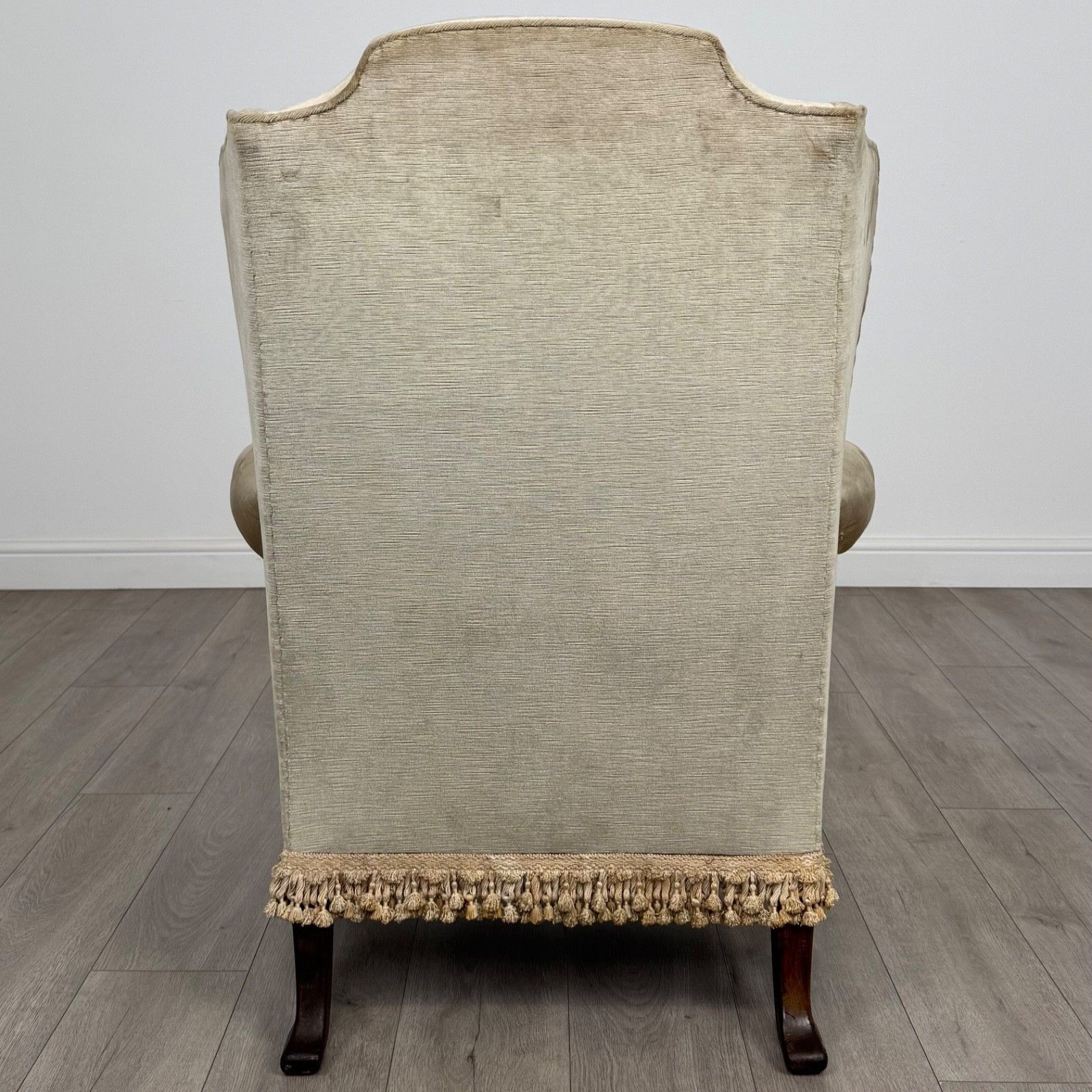 Antique 20th Century Wingback Armchair In Mahogany photo Furniture