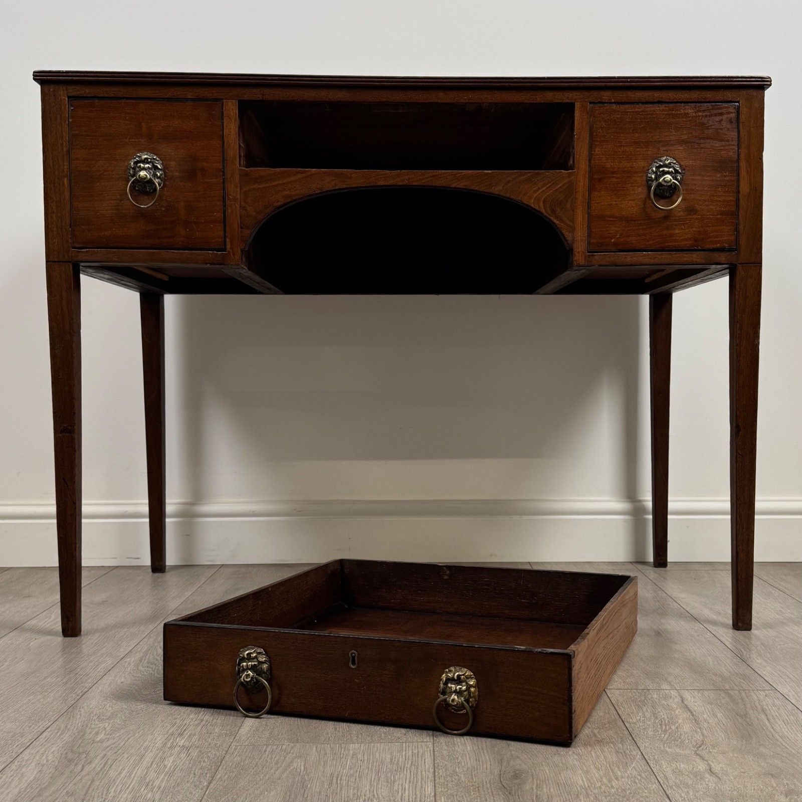 photo for sale Antique 18th Century Good Quality Writing Table In Mahogany