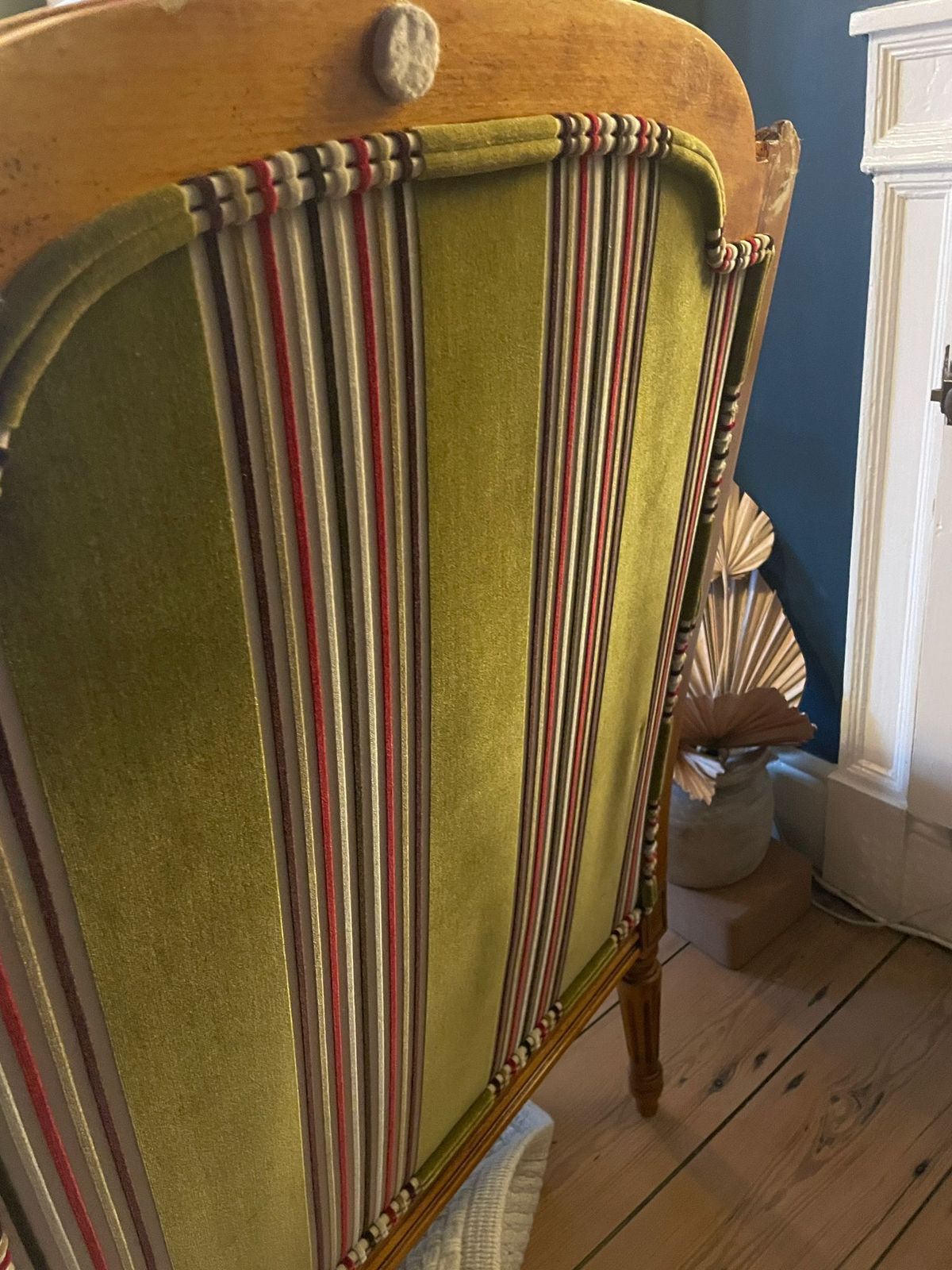 A Late 19th/Early 20th Century Walnut And Bergère Framed French Style Armchair photo for sale