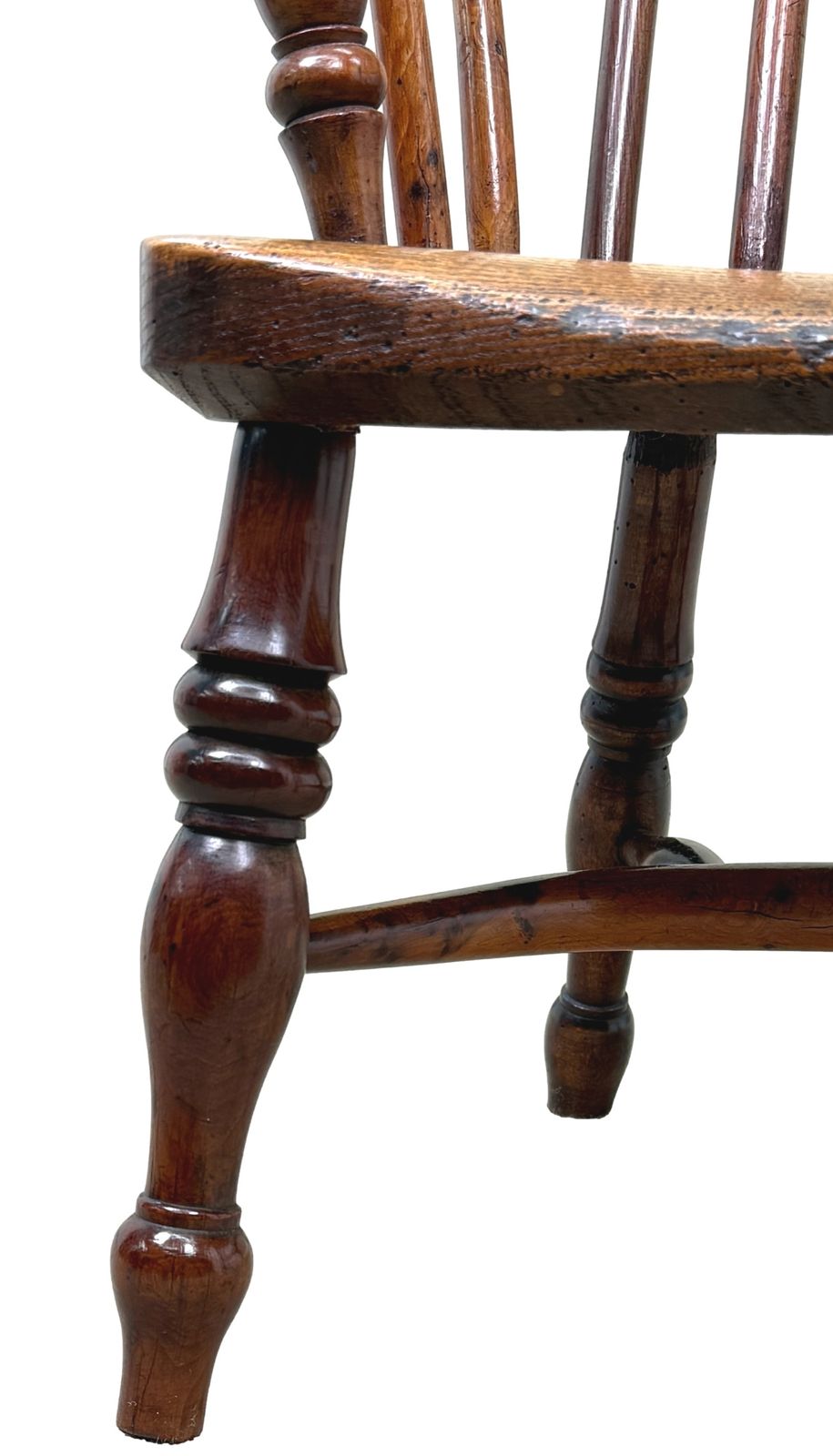 Yew Wood Antique Childs Windsor Armchair (England, Circa 1820) photo vinterior