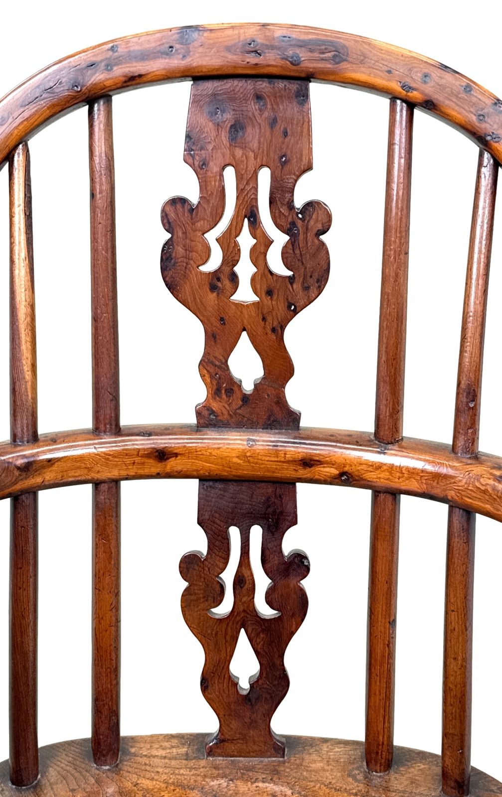1550.0 Yew Wood Antique Childs Windsor Armchair (England, Circa 1820) photo