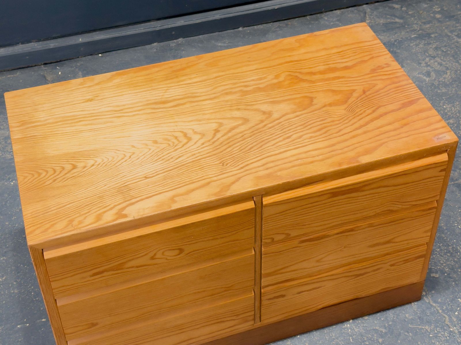 photo furniture Low Pine Chest Of Drawers