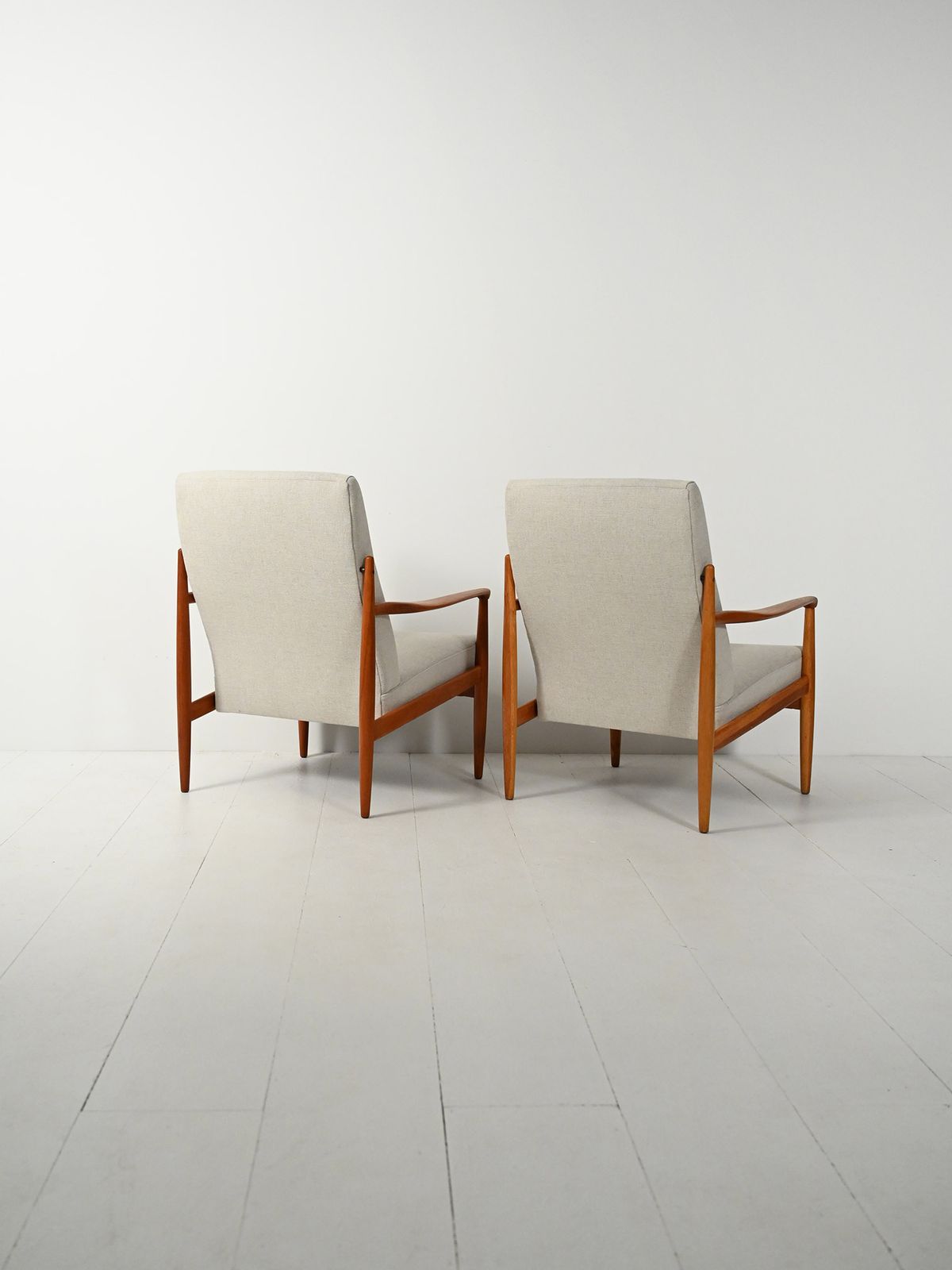 Pair Of Scandinavian Teak Armchairs From The 1950s And 1960s photo 2640.0