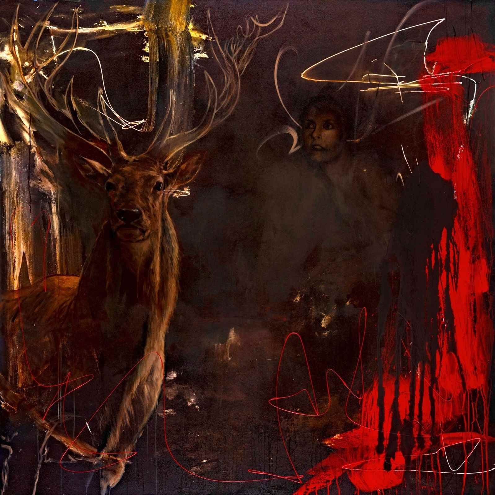 Large Oil And Acrylic On Canvas From 'On The Edge Of Wrong' Exhibition 2010
