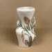 Mid Century Porcelain Vase Sculptural Floral Modernist Design Studio Art Hand Painted Pottery Home Decor Retro Midcentury Modern Accent photo 55.0
