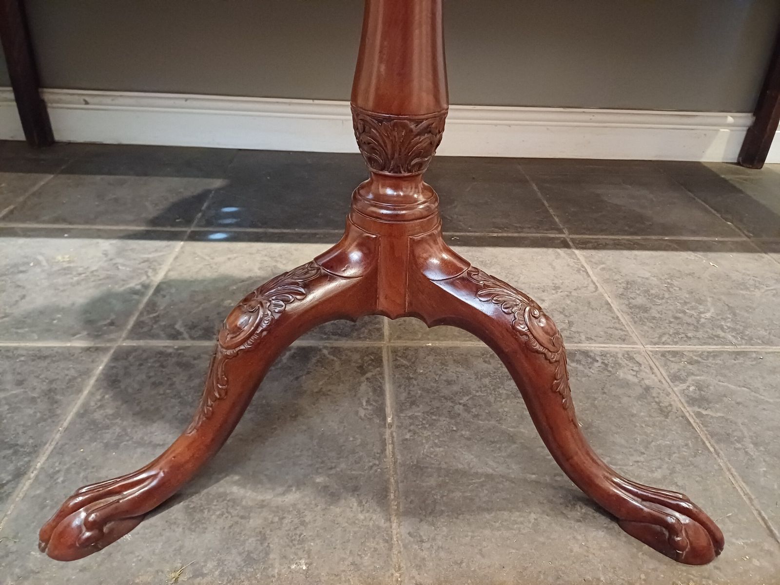 Beautiful 18th Century Mahogany Piecrust Birdcage Tripod Centre Table photo Furniture