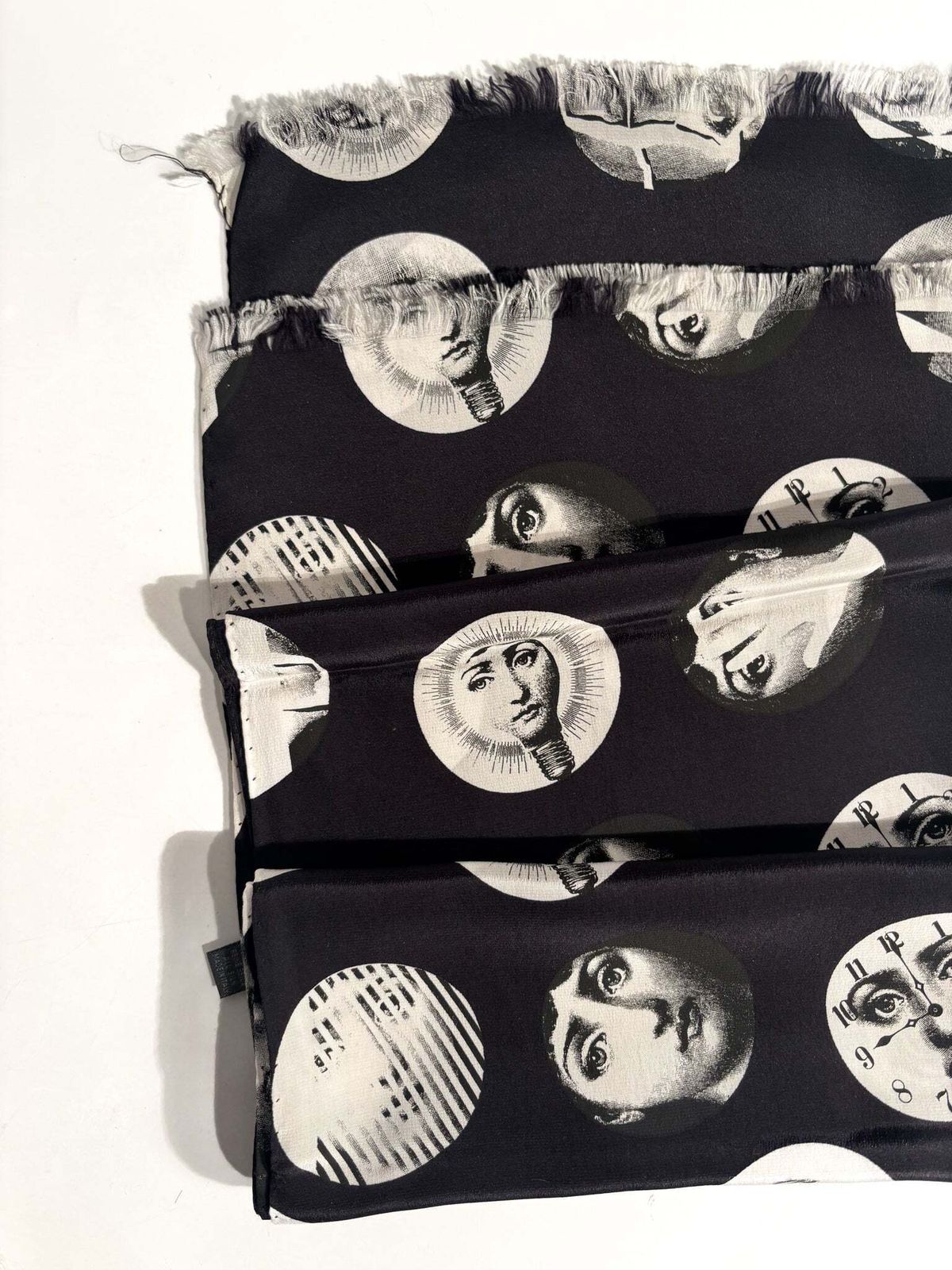 Piero Fornasetti's "Volti Di Lina" Silk Scarf From The 1980s photo furniture