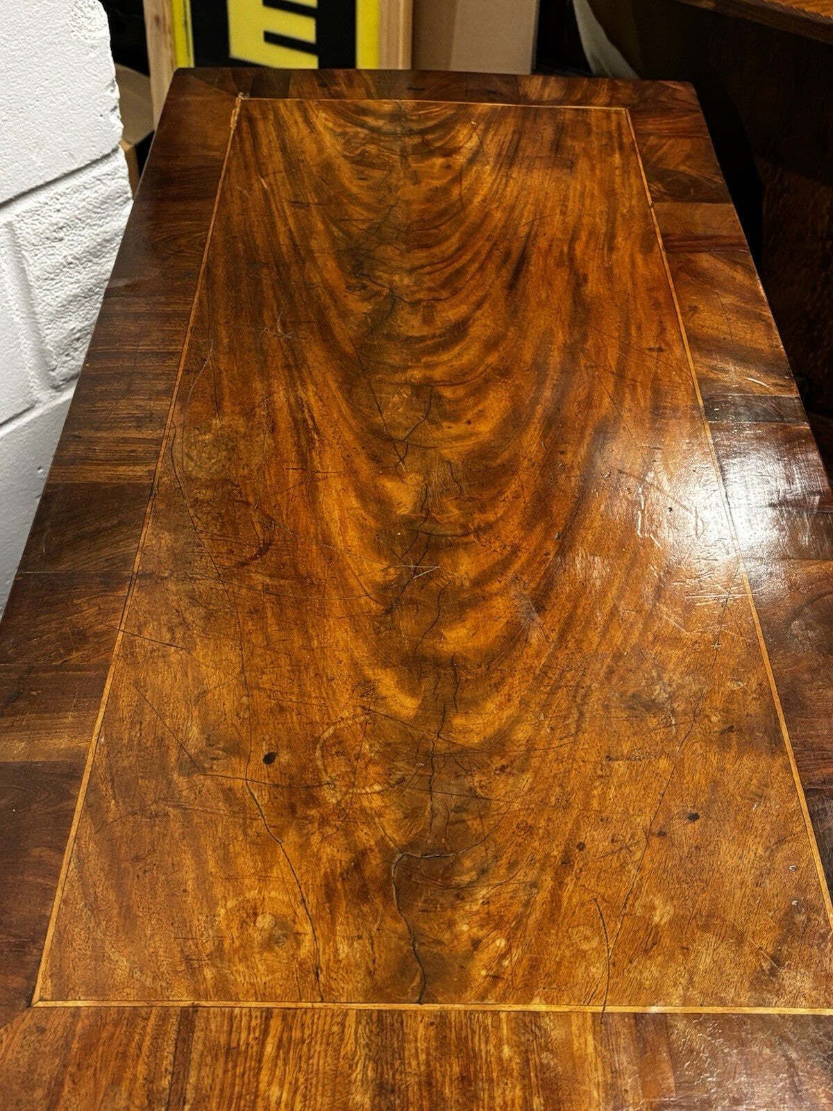 Georgian Walnut & Mahogany Chest Of Drawers. photo furniture