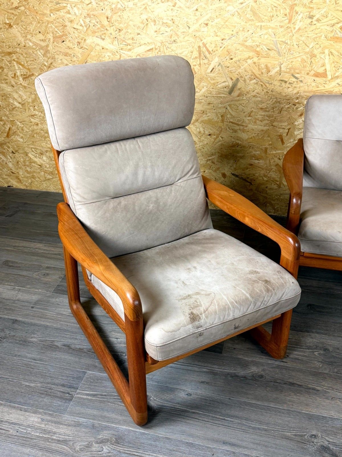 60s 70s Teak Sofa 3 Seater & 2x Armchairs Easy Chair Holstebro Møbelfabrik A/S photo Furniture