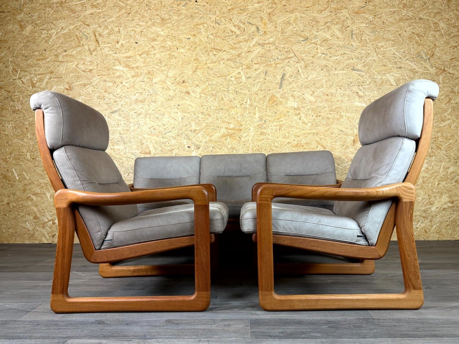 60s 70s Teak Sofa 3 Seater & 2x Armchairs Easy Chair Holstebro Møbelfabrik A/S photo buy