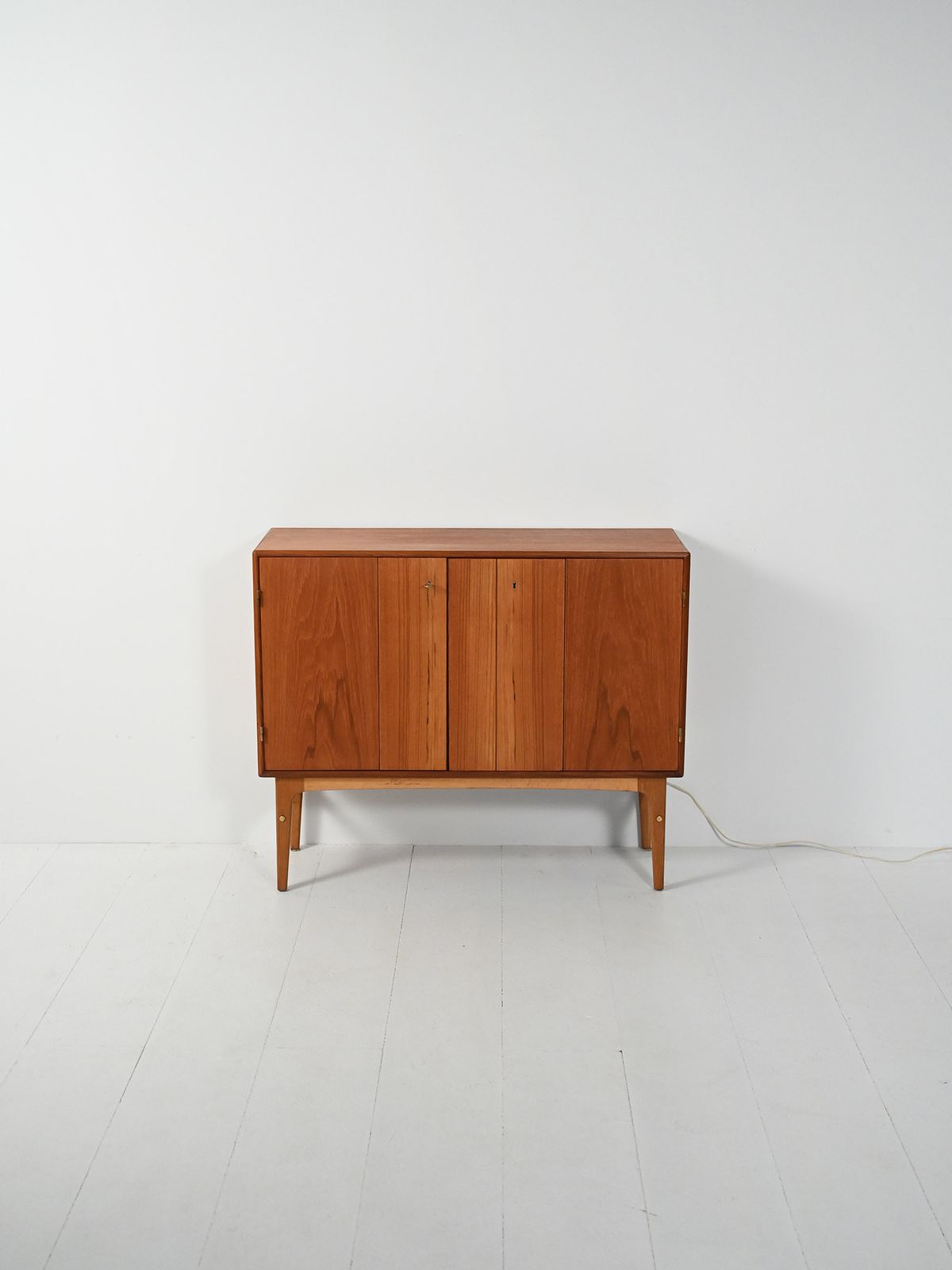 Scandinavian Teak Bar Cabinet From The 1950s photo Furniture