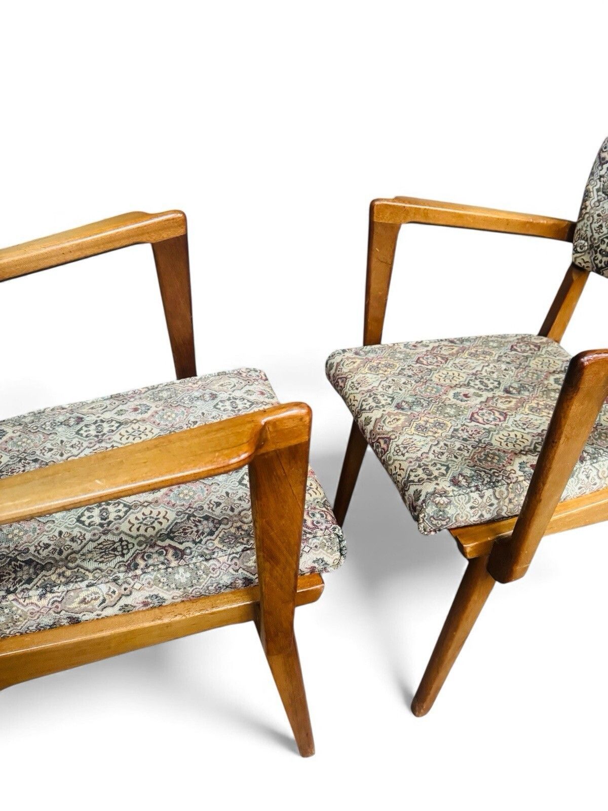 photo for sale Set Of Six Teak Alfred Cox Dining Chairs Rare Mid Century Retro C1950s