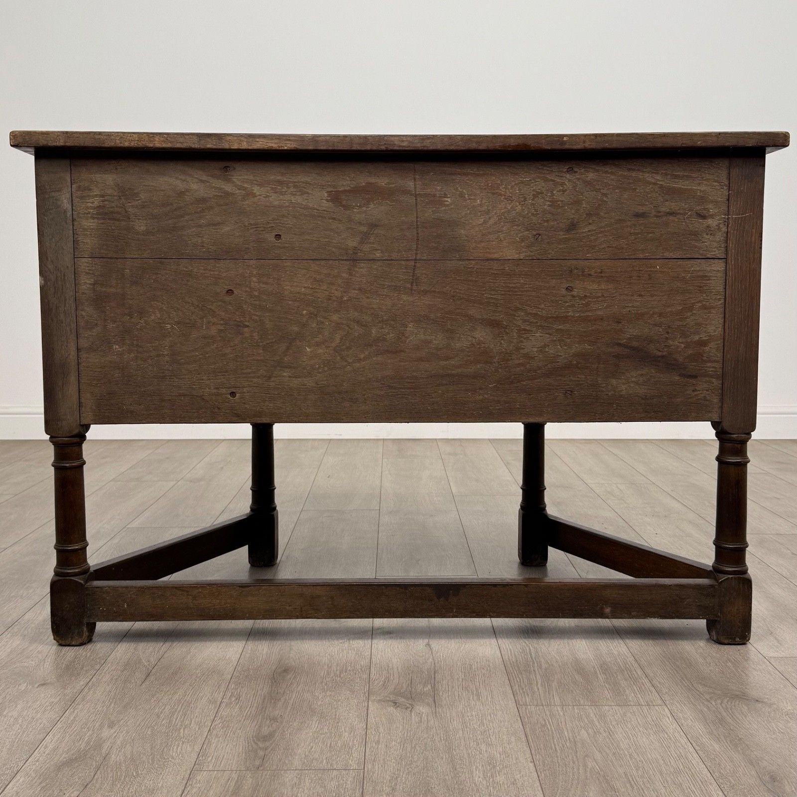 Antique 20th Century Good Quality Carved Oak Desk photo vinterior