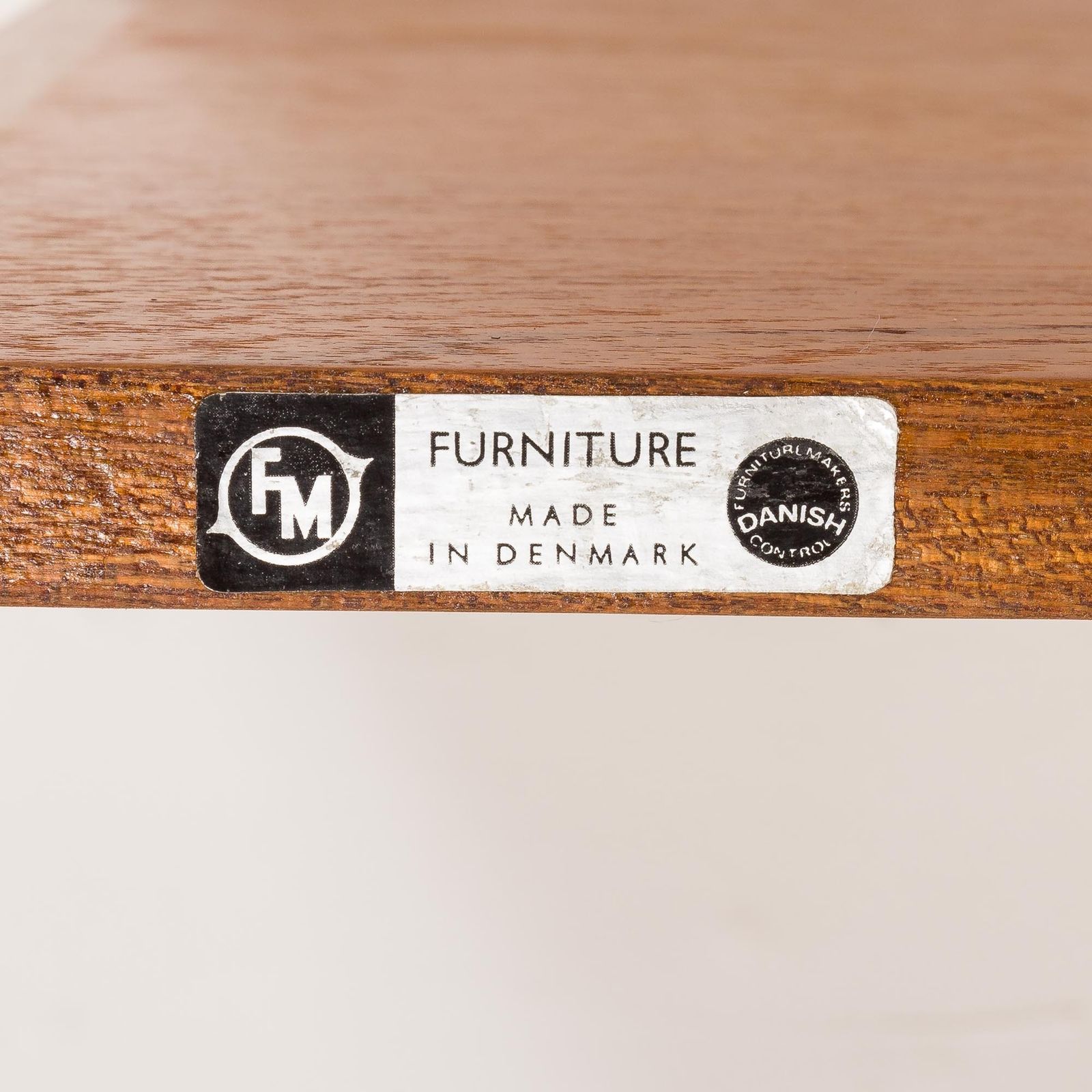 Furniture Kai Kristiansen Minimalist Shelving Unit With A Desk, Fm Mobler, 1960s photo
