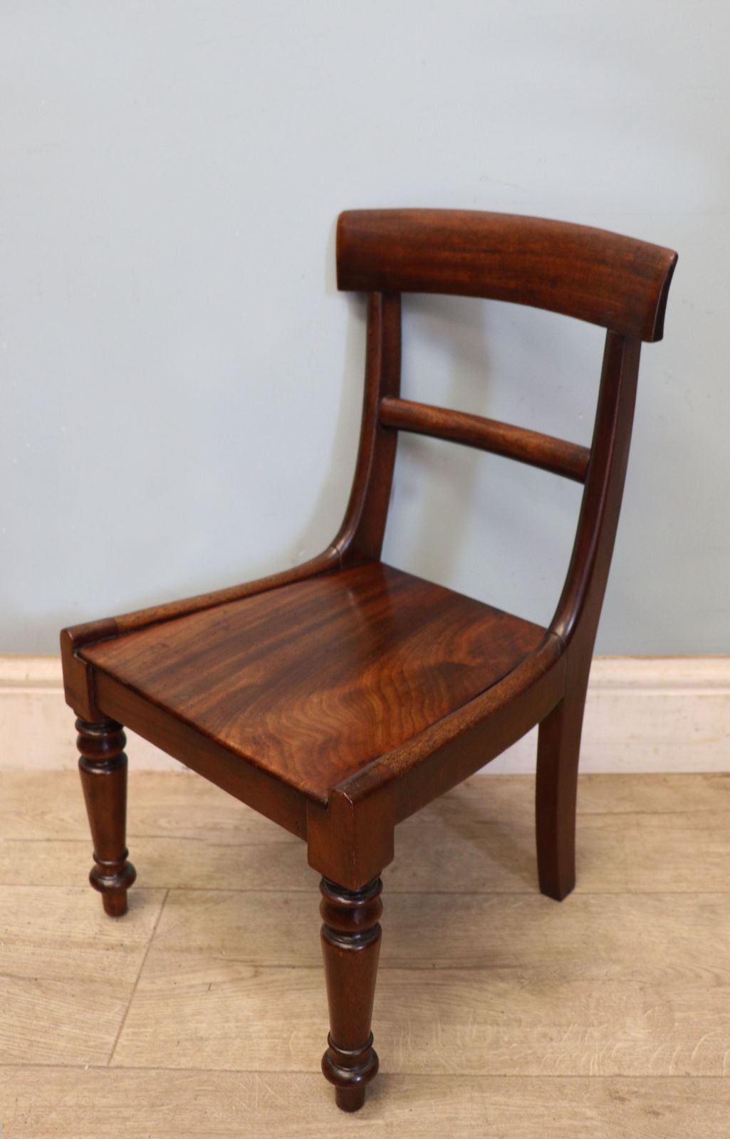 An Early Victorian Child’s Mahogany Bar Back Chair. photo vinterior