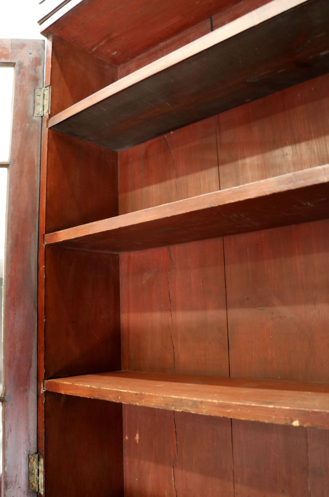 995.0 This Lovely Quality Late18th Or Early 19th Century Mahogany Bureau Bookcase. photo
