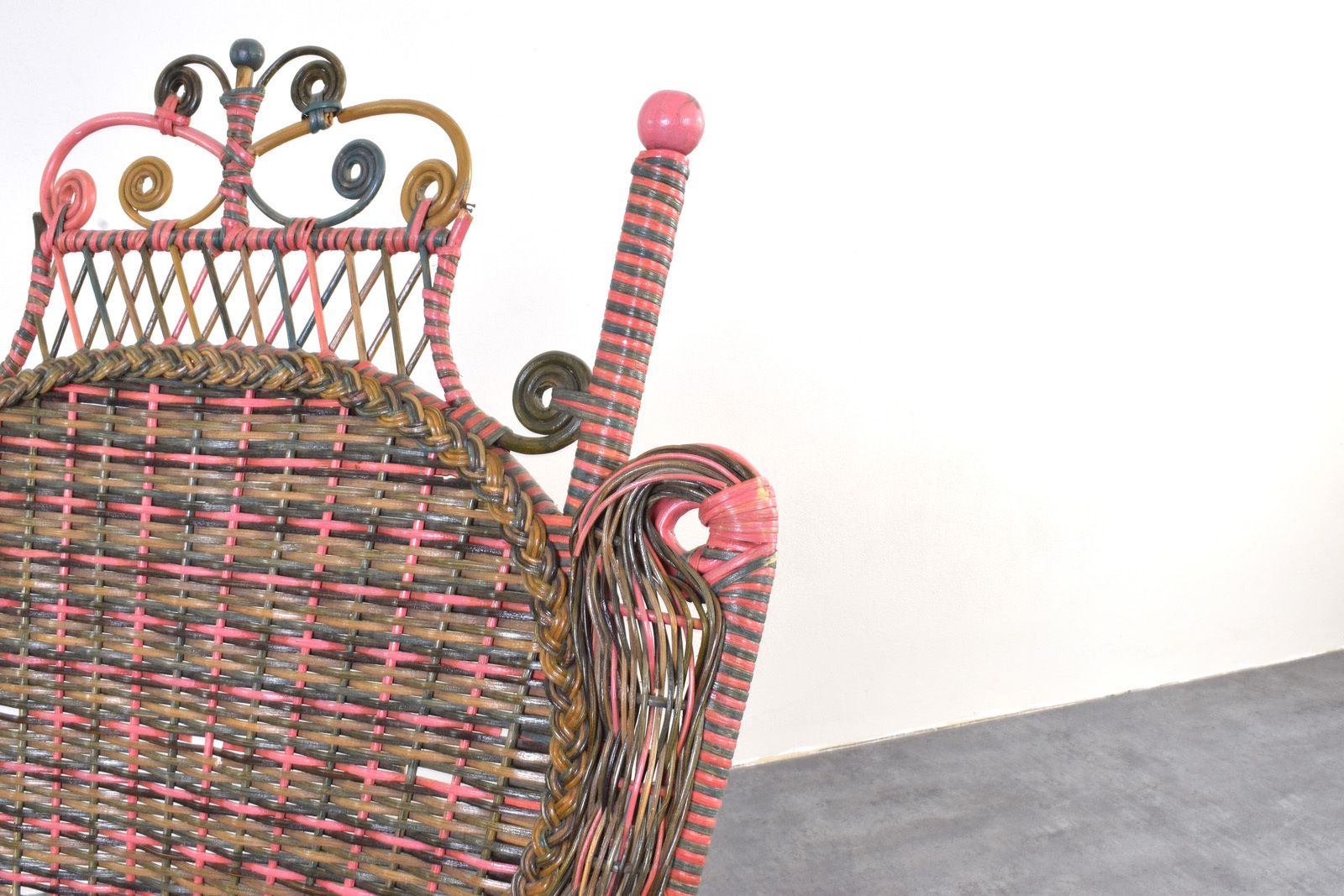 photo for sale American Victorian Wicker Armchair From Heywood Wakefield, 1910s.