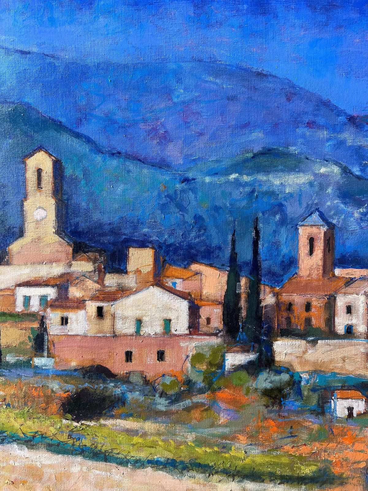 Pierre Neveu Huge French Post Impressionist Signed Oil Lourmarin Luberon Valley Provence photo 3650.0
